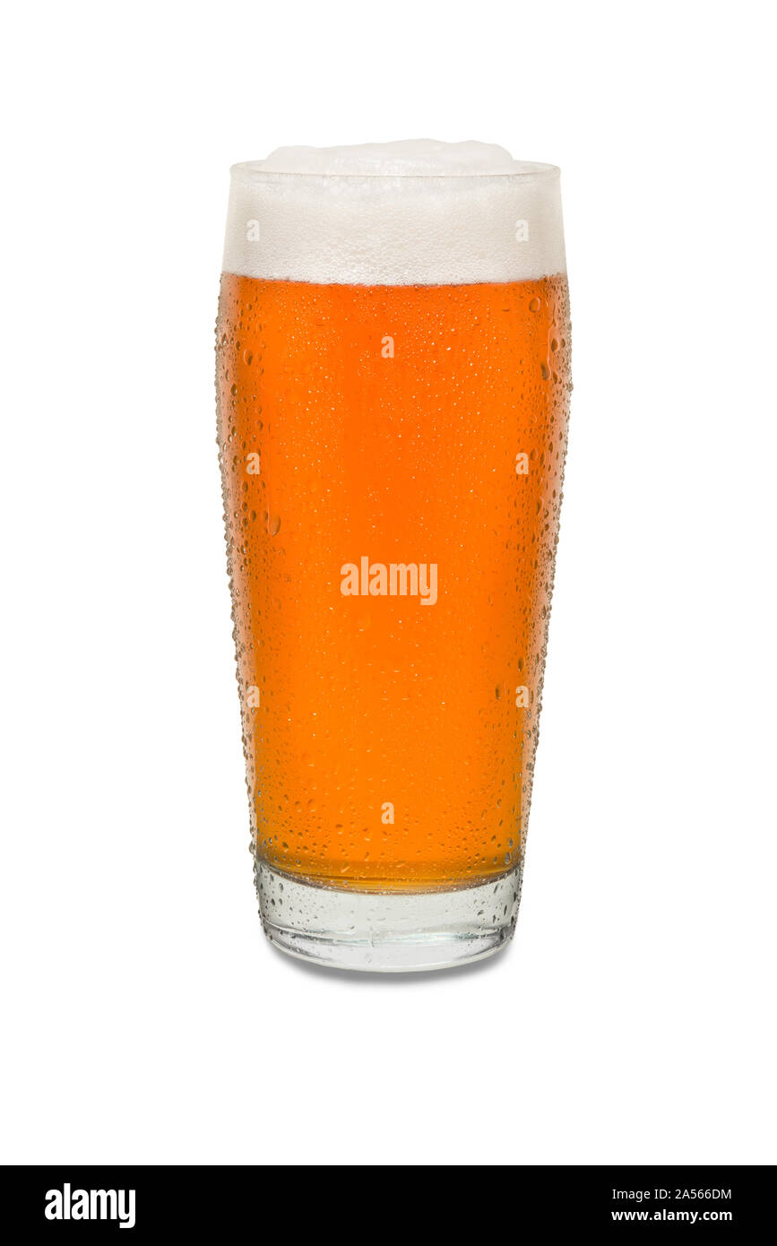 Sweated Craft Pub Beer Glass #6. Stock Photo