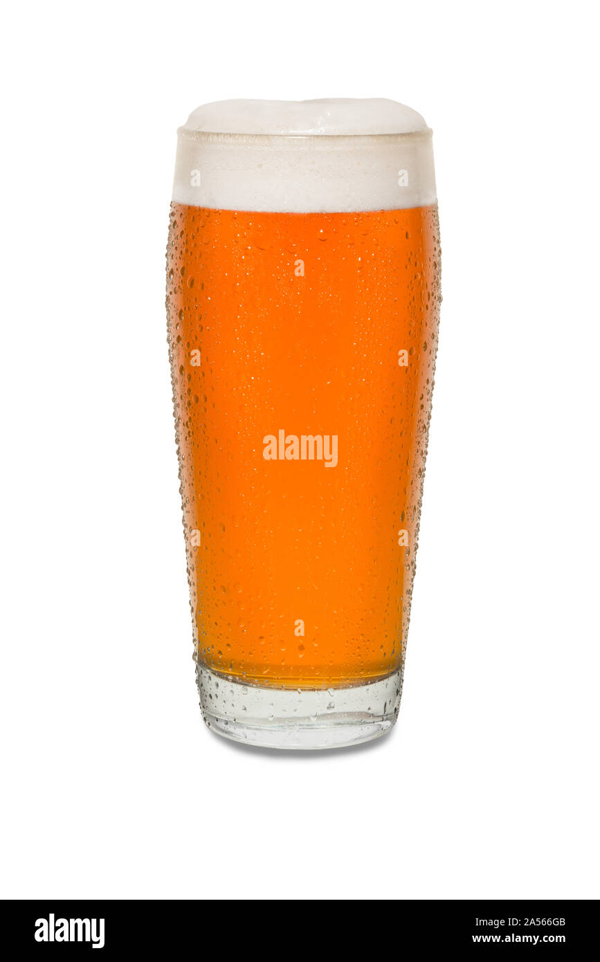 Sweated Craft Pub Beer Glass #9. Stock Photo