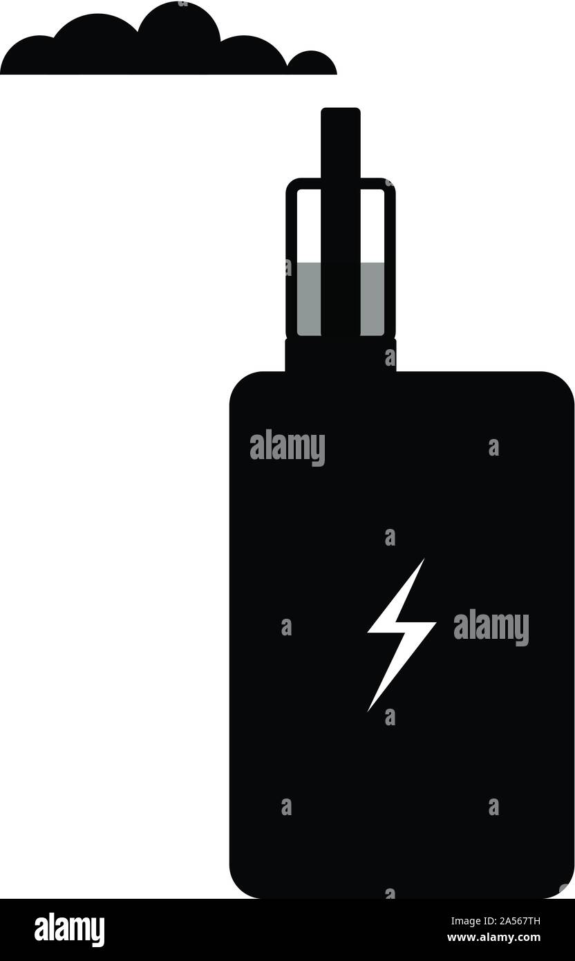 Vaporiser flat vector icon. Electronic Cigarette sign. Vector illustration Stock Vector