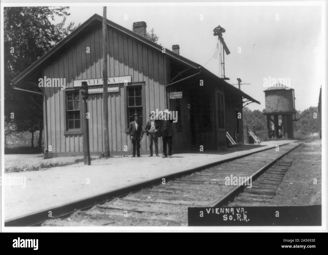 Vienna, Va., station of the Southern railway system, 1909 Stock Photo