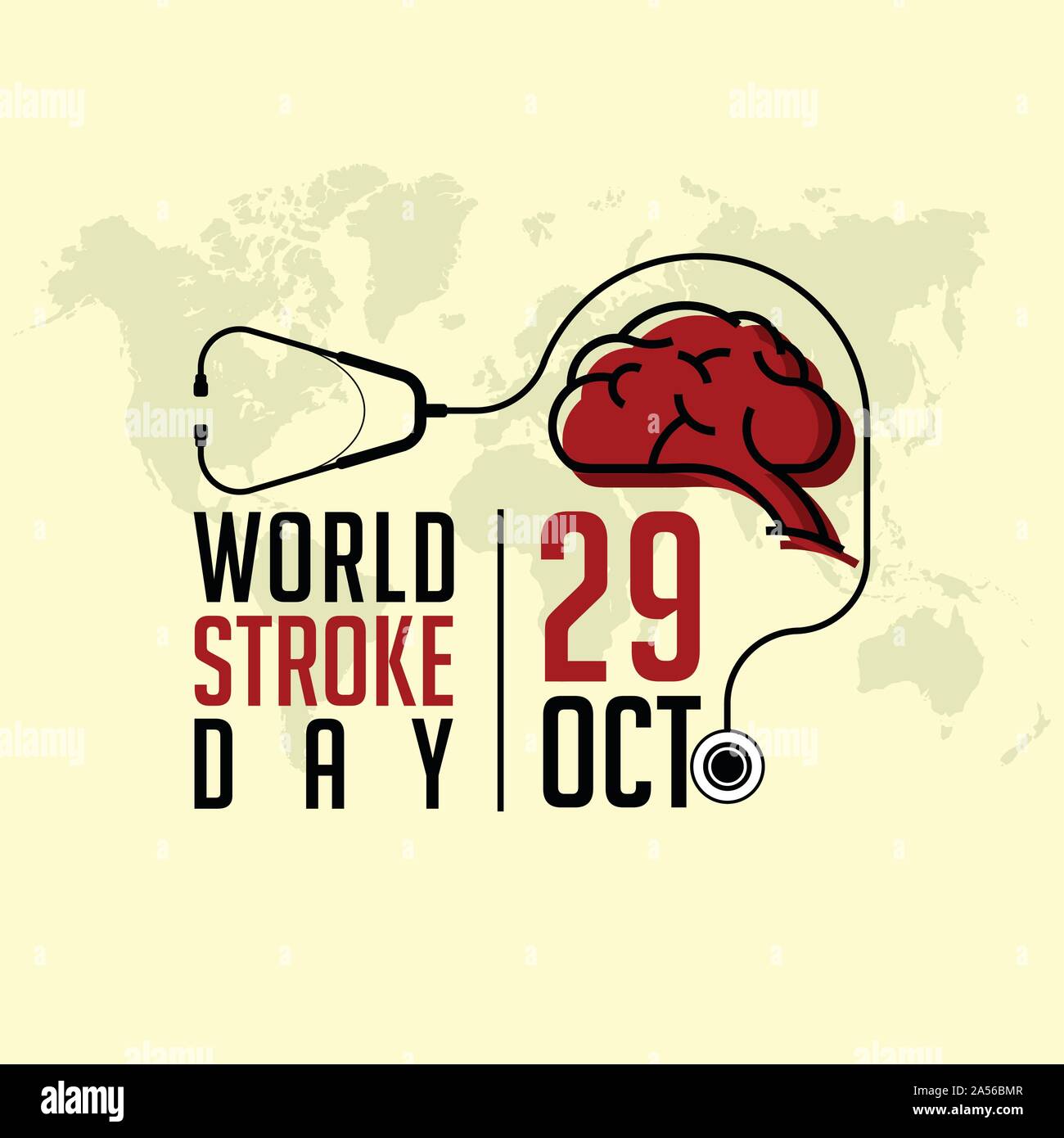 World Stroke Day Stock Vector