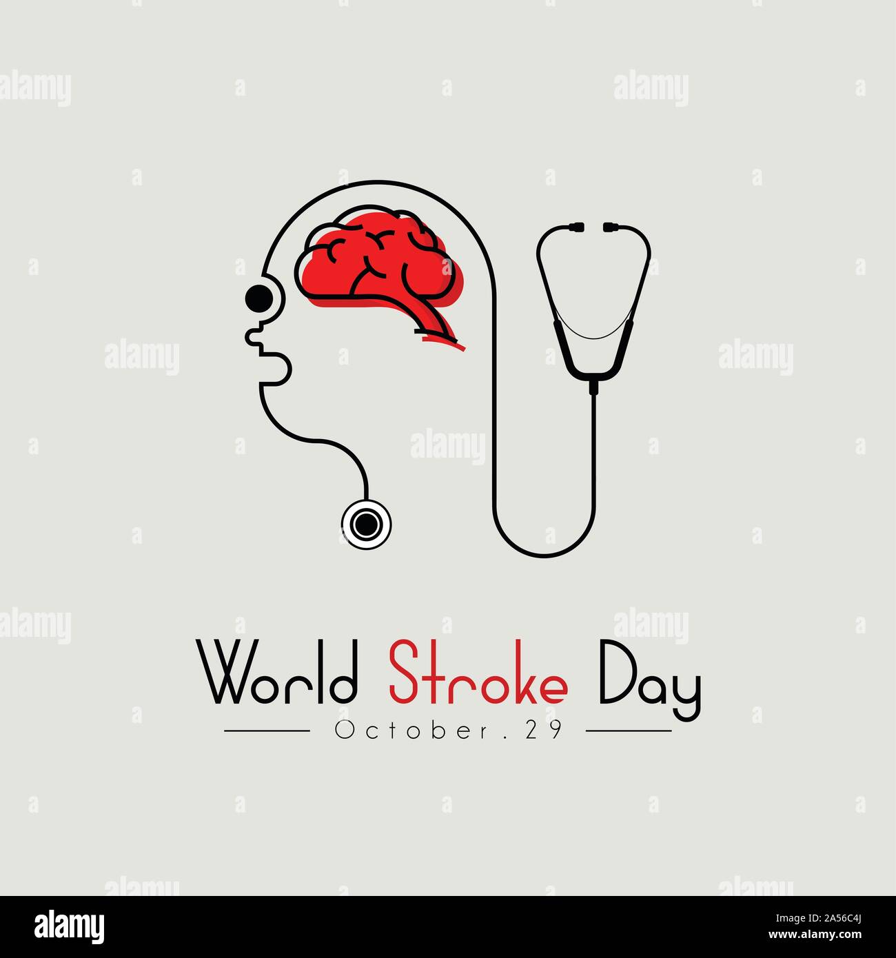 World Stroke Day Stock Vector