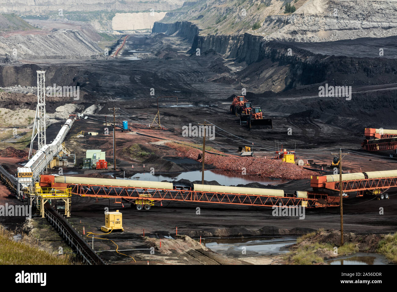 View into the Eagle Butte coal mine in Gillette, in Wyoming's Powder