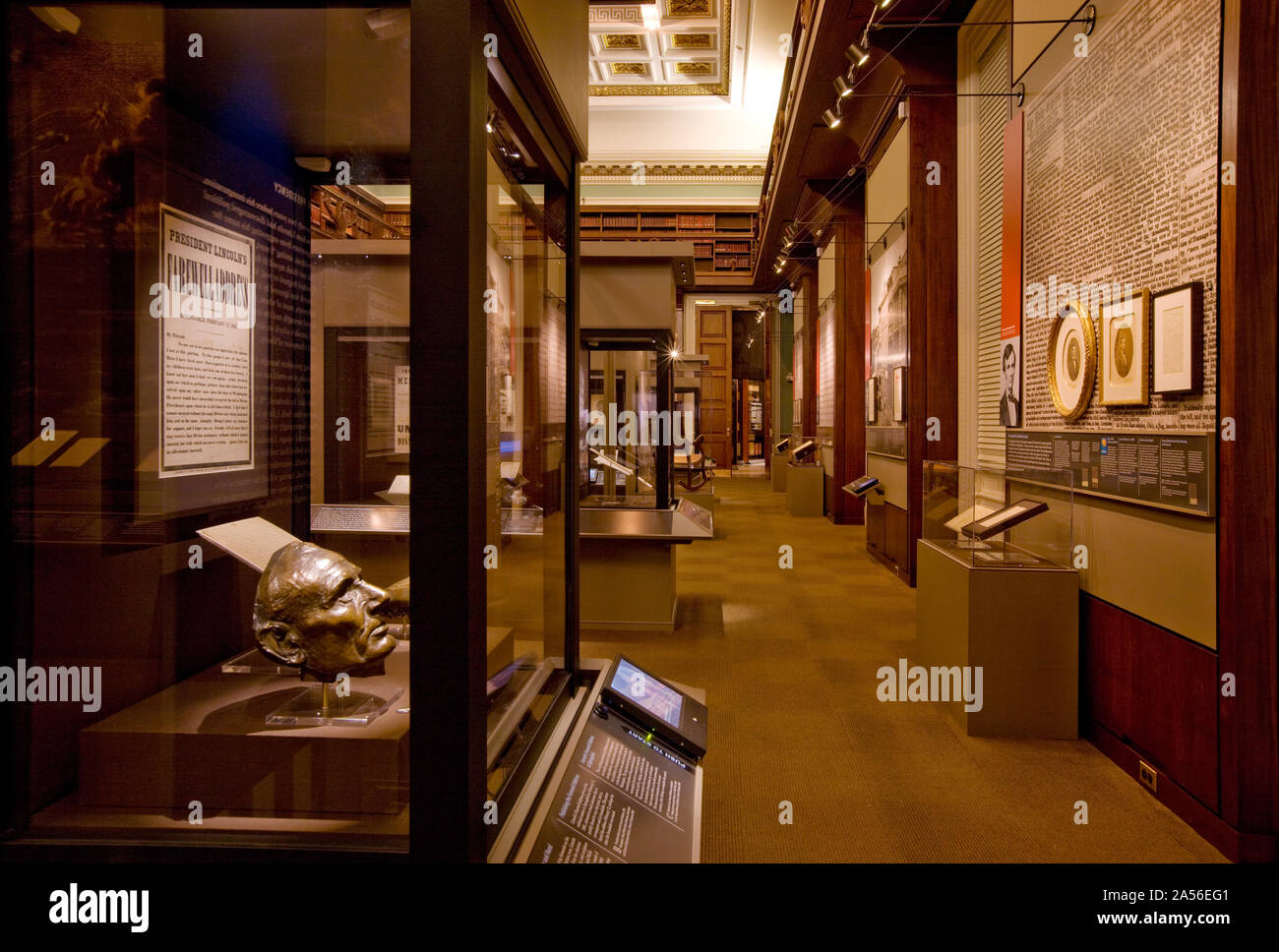 View of Abraham Lincoln Bicentennial Exhibit, Library of Congress ...