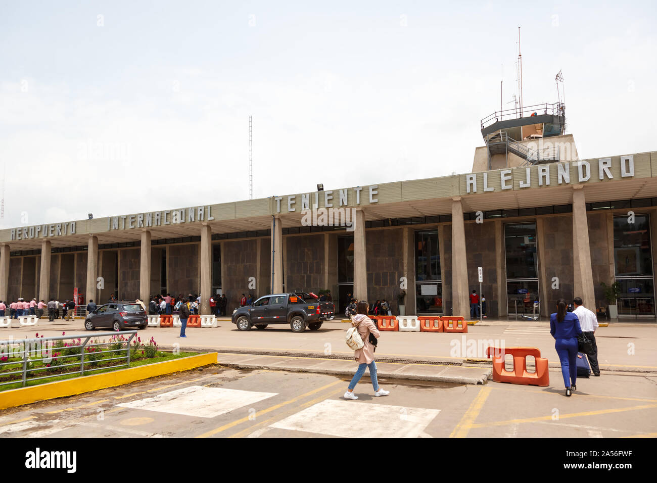 Cusco, Peru – February 2, 2019: Terminal of Cusco airport (CUZ) in Peru. Stock Photo