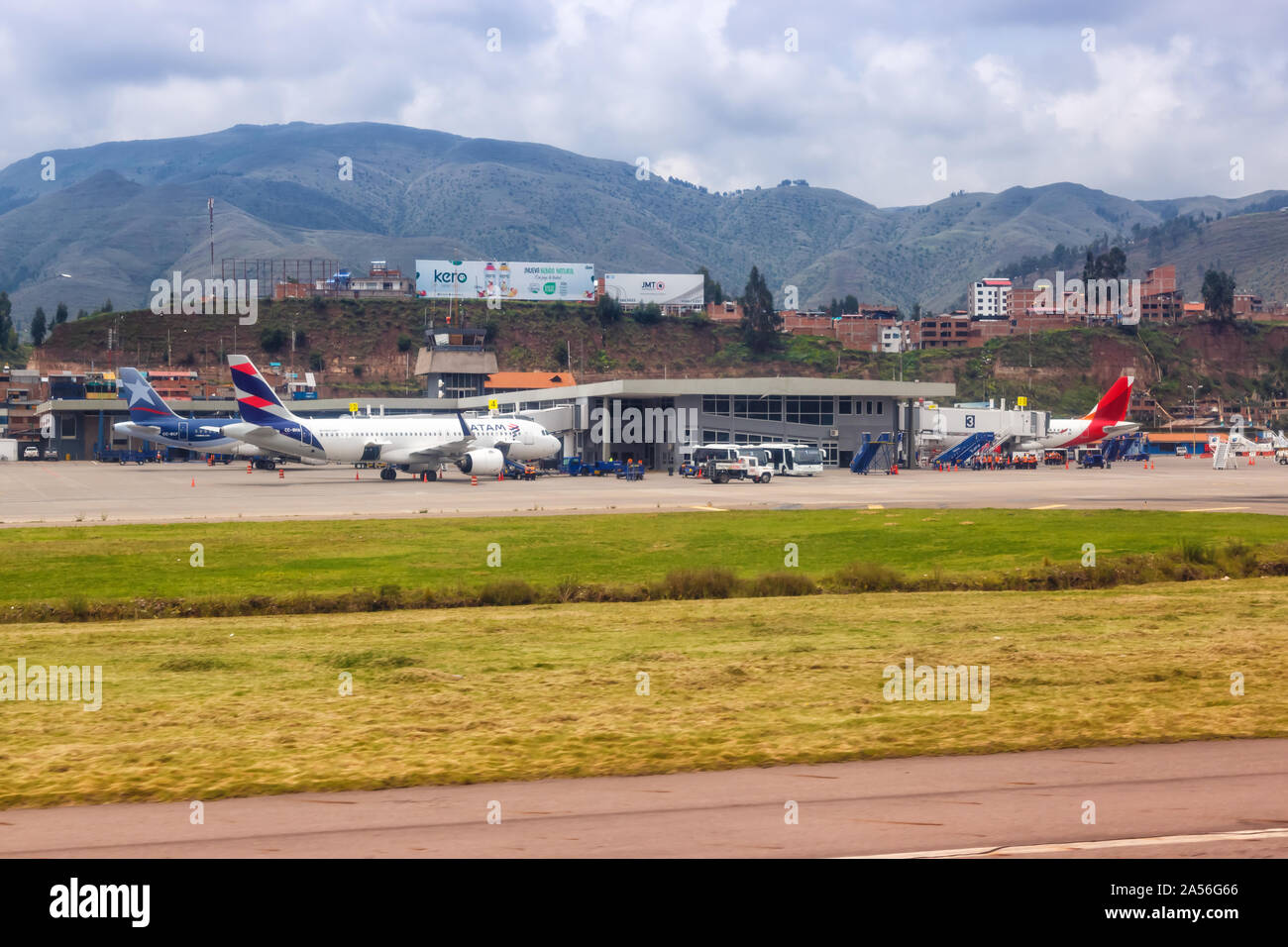 Cusco, Peru – February 2, 2019: Terminal of Cusco airport (CUZ) in Peru. Stock Photo