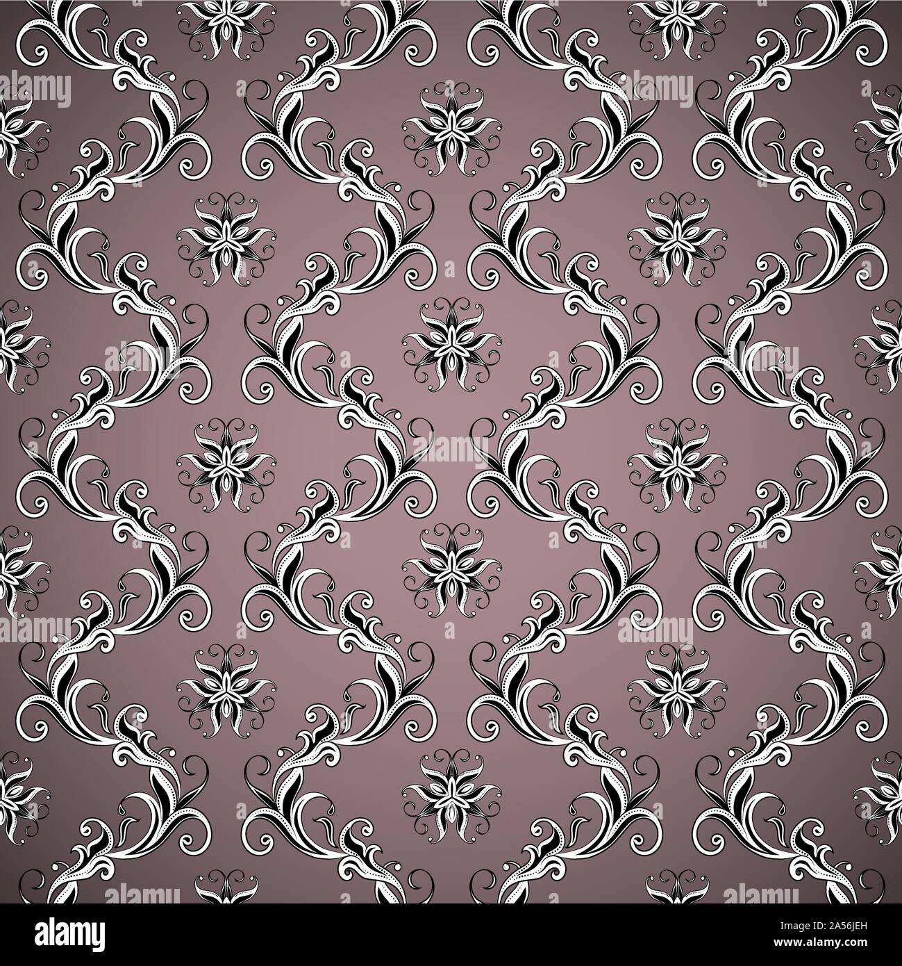 Wallpaper seamless brown pattern. Dark background Stock Vector Image