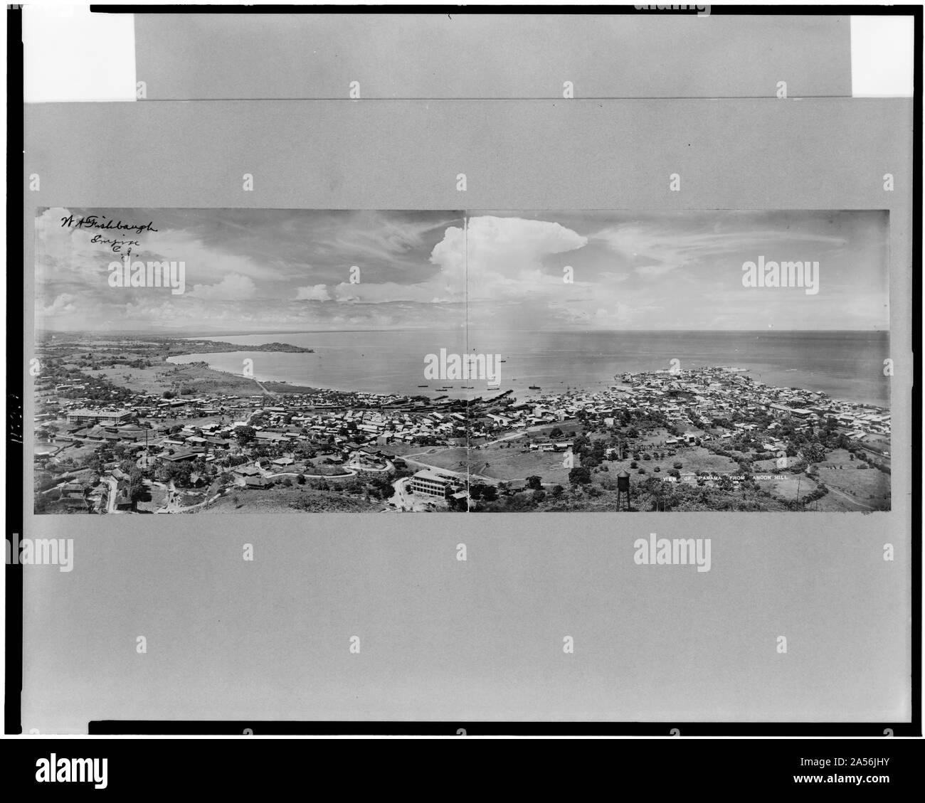 View of Panama from Ancon Hill / W.A. Fishbaugh, Empire, Canal Zone. Stock Photo
