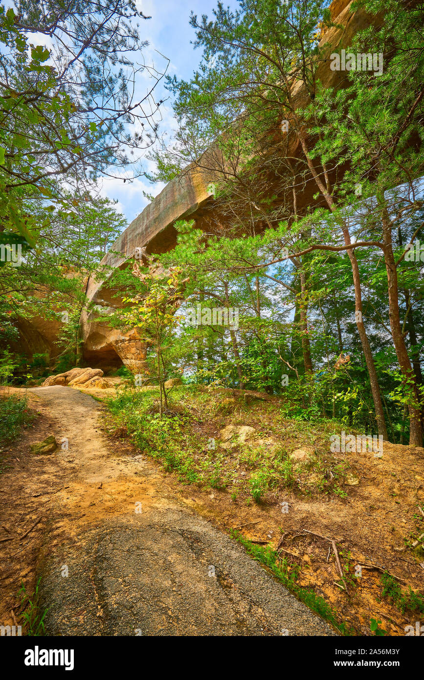 Sky Bridge Arch, Red River Gorge KY. Stock Photo