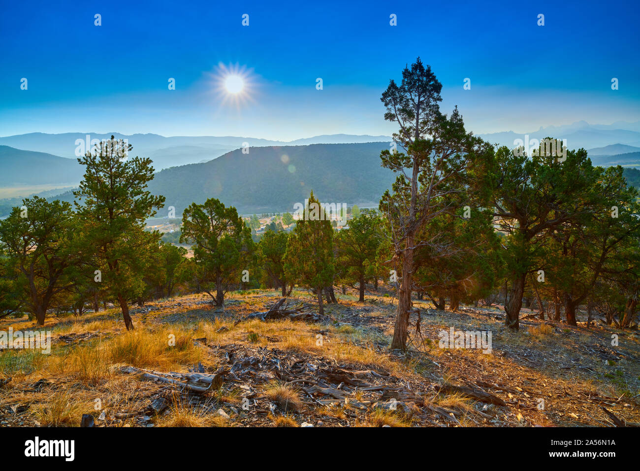 Sunrise Over Cimarron Ridge Colorado Stock Photo - Alamy