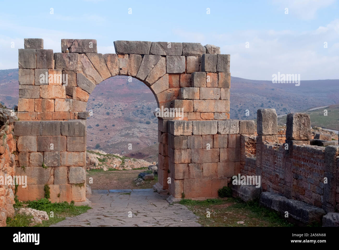 Arch dedicated to the soldier Quintus Memmius Rogatus at the remains of