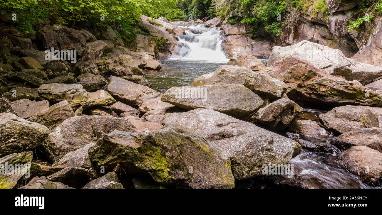 Quarry Falls Stock Photo Alamy