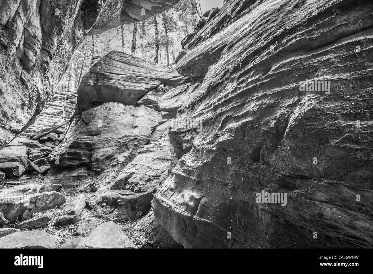 The Ledges, Cuyahoga National Park.. Stock Photo