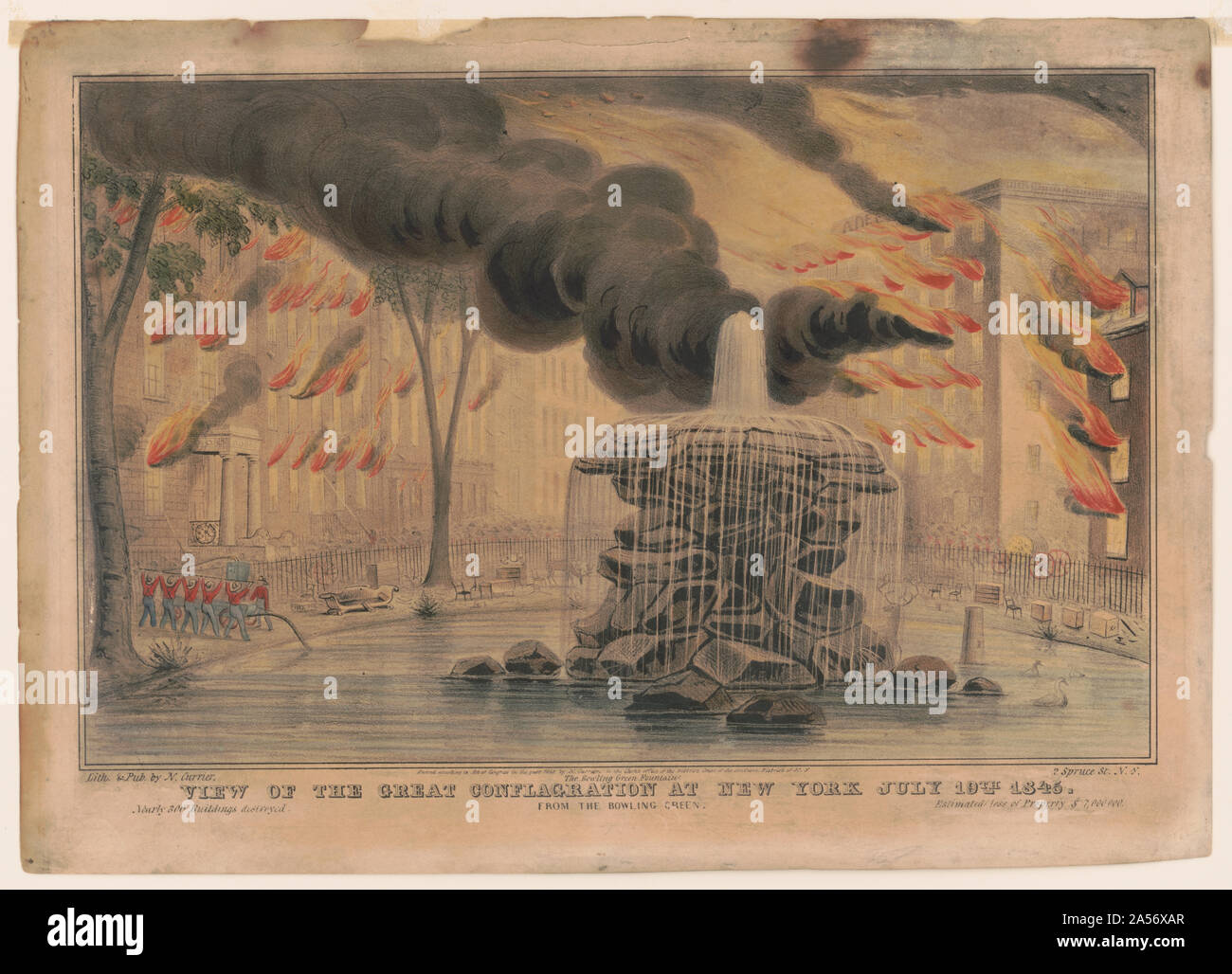 Richard/'s Map of the Great Conflagration; Chicago Fire 1871