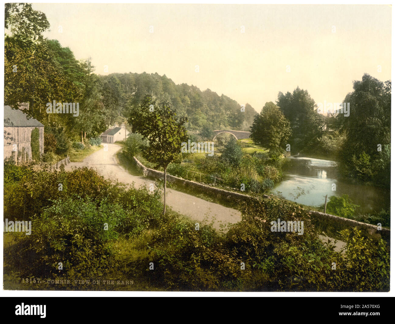 View on the Ern, (i.e., Earn), Comrie, Scotland Stock Photo