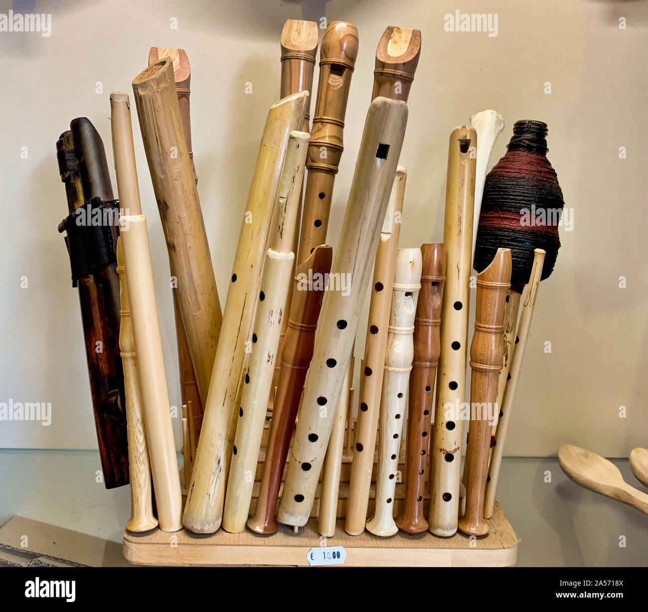 Traditional wooden flutes hi-res stock photography and images - Alamy