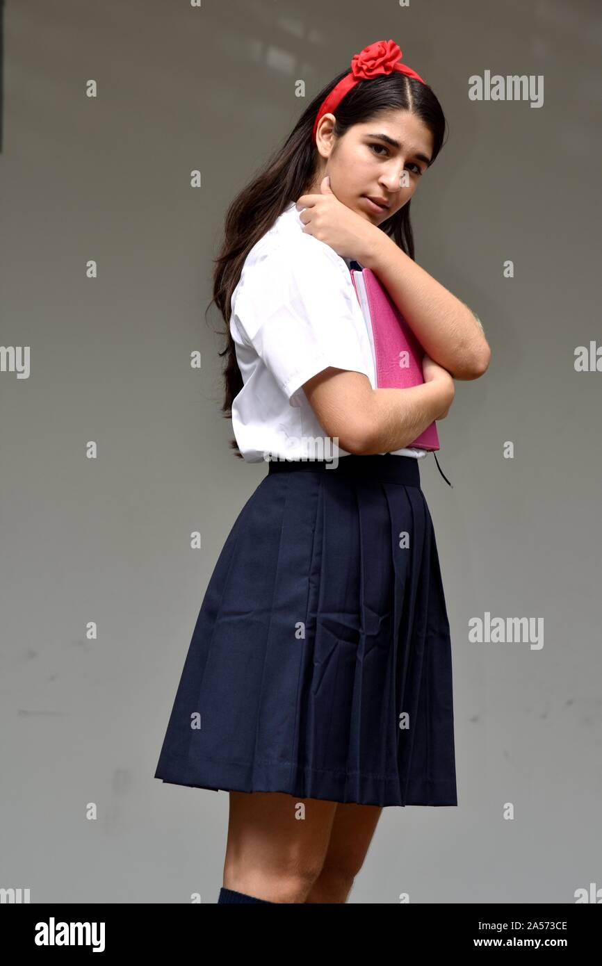 Catholic School Girl Portrait Stock Photo