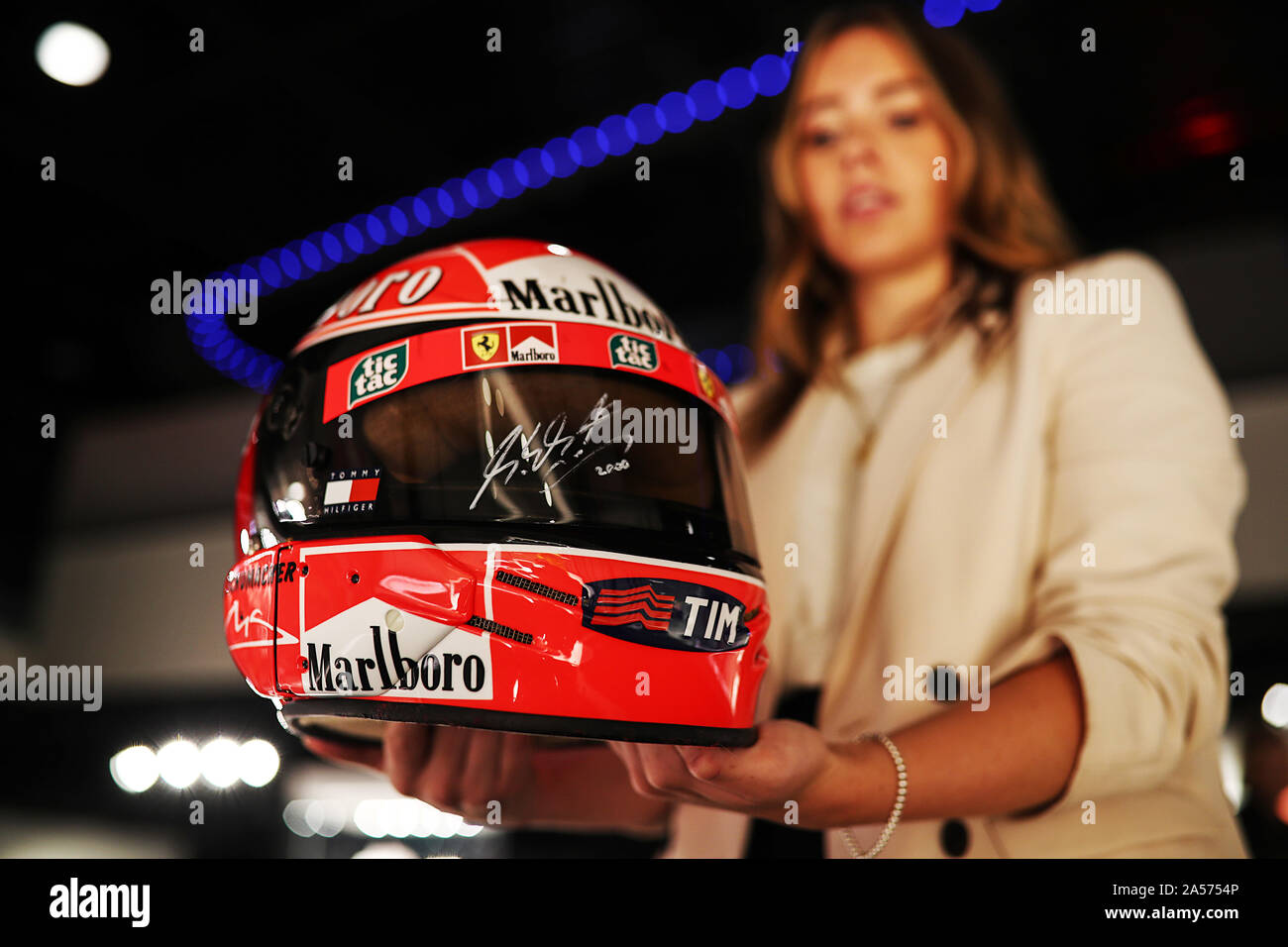 An archivist puts multiple Formula 1 champion Michael Schumacher’s