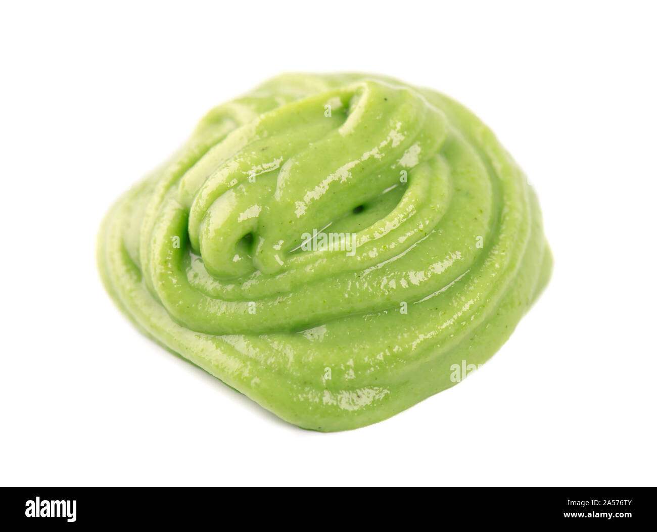 Wasabi sauce isolated on a white background. Asian hot sauce Stock