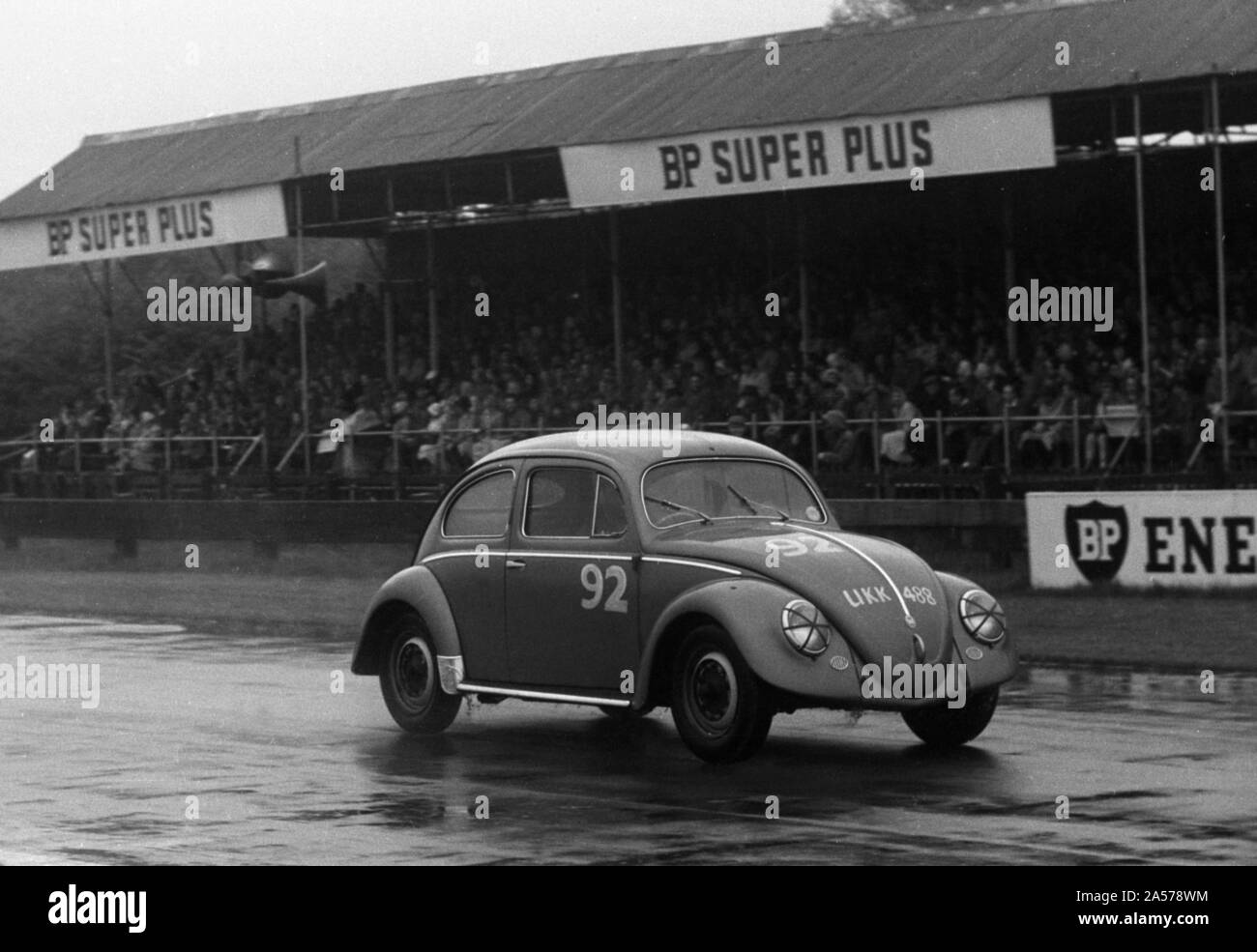 Volkswagen Beetle, R. Vaughan, Goodwood Members Meeting 1959. Stock Photo