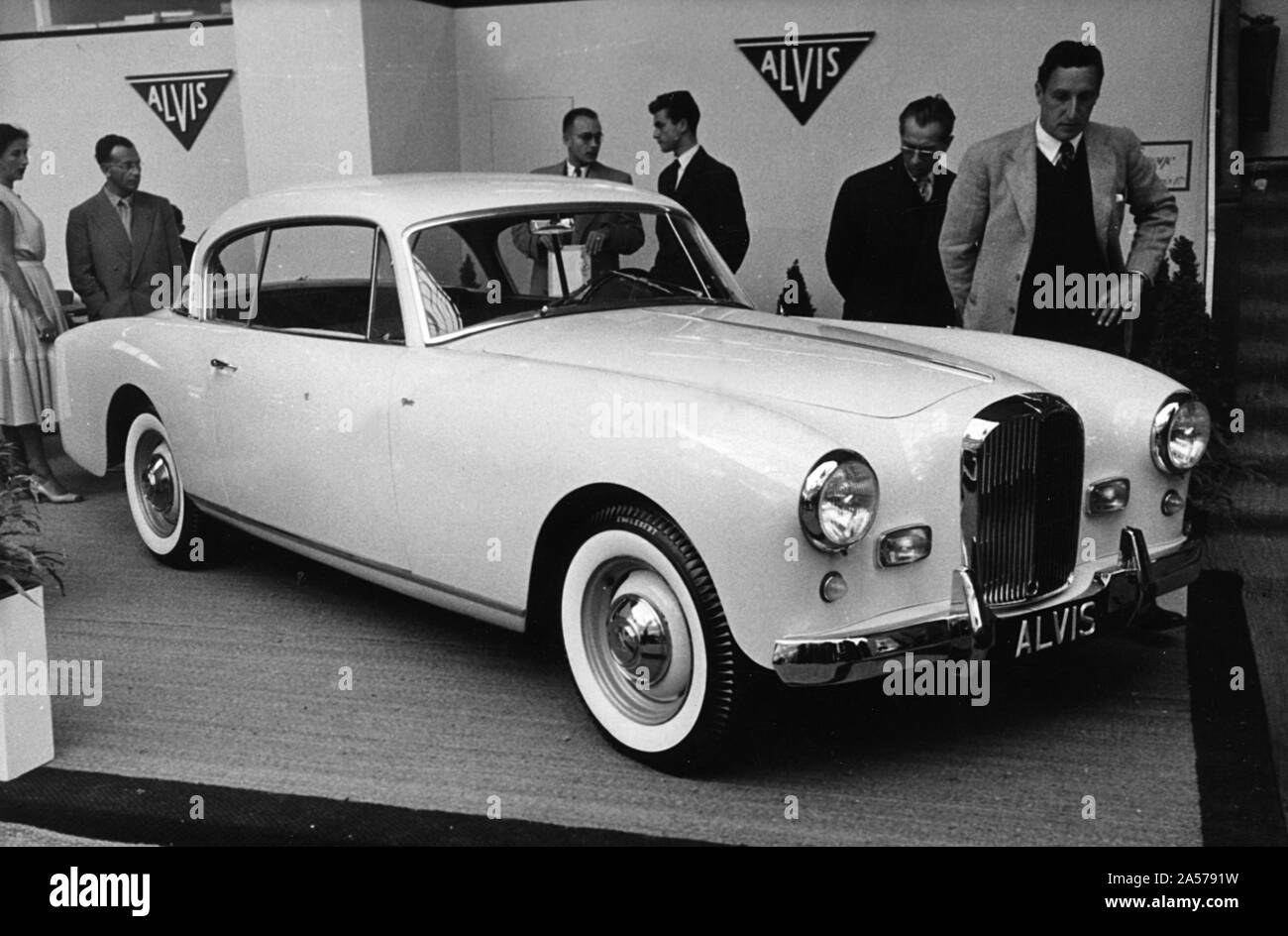 1956 Alvis TC108/G by Graber at Geneva show. Stock Photo