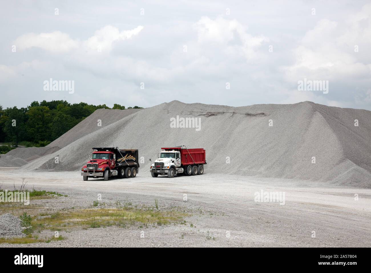 Vulcan Materials Company limestone quarry, Tuscumbia, Alabama Stock