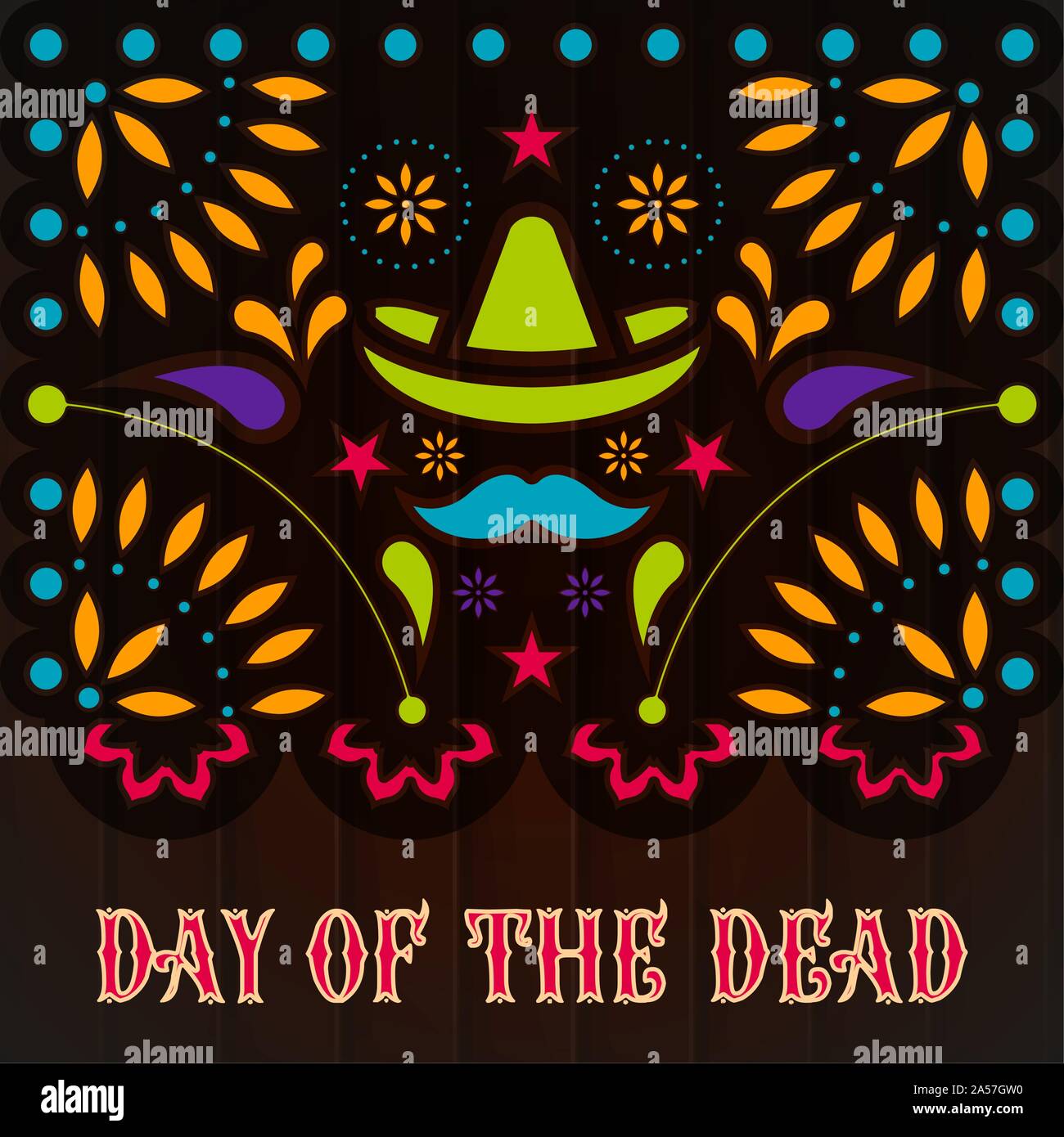 Day of the dead poster - Vector illustration Stock Vector Image &amp; Art ...