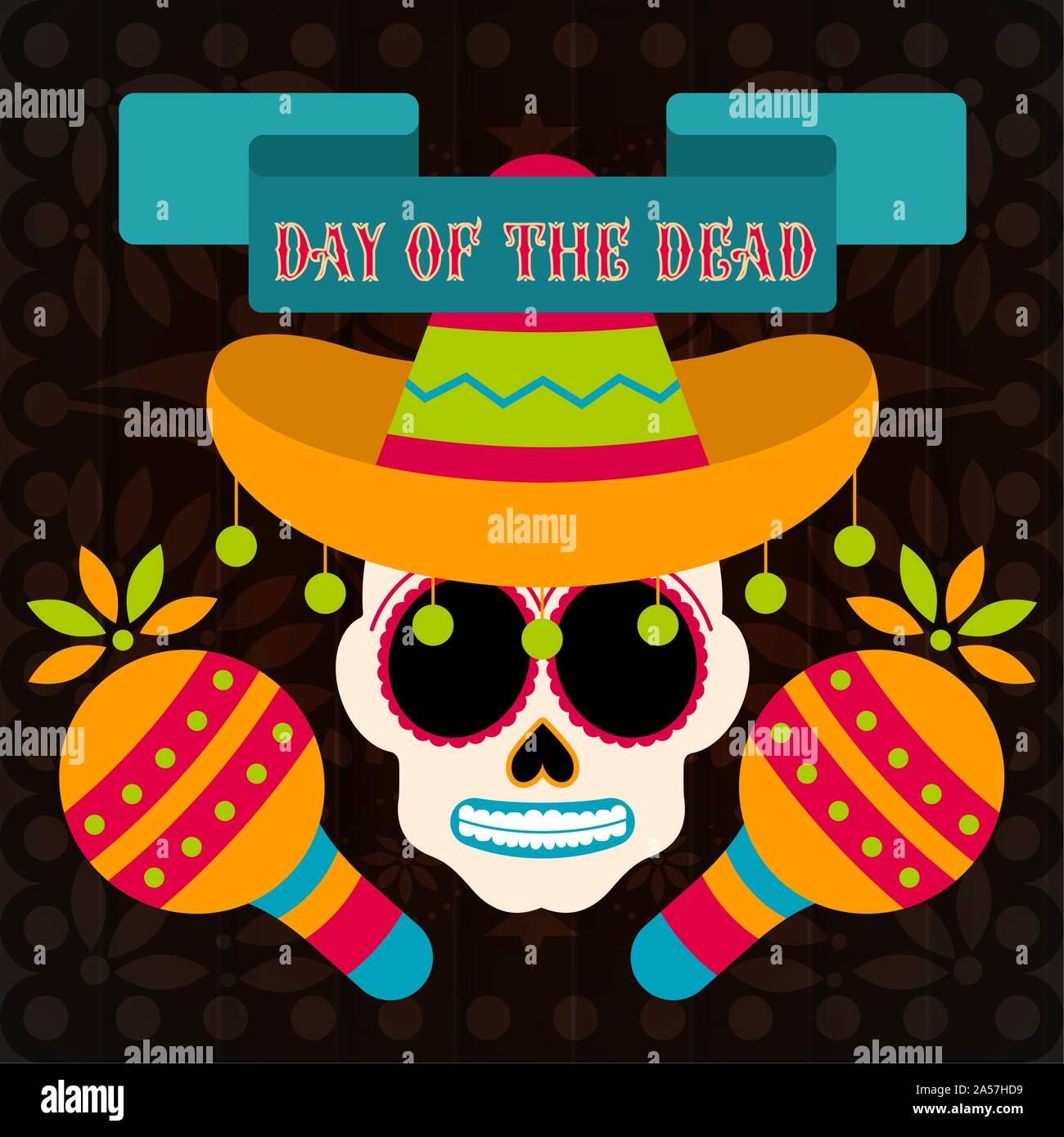 Day of the dead poster - Vector illustration Stock Vector Image &amp; Art ...