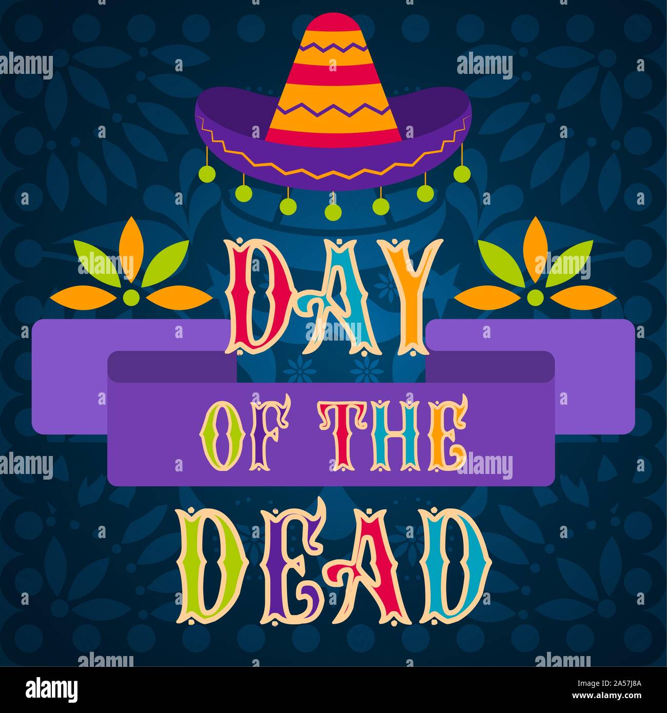 Day of the dead poster - Vector illustration Stock Vector Image &amp; Art ...