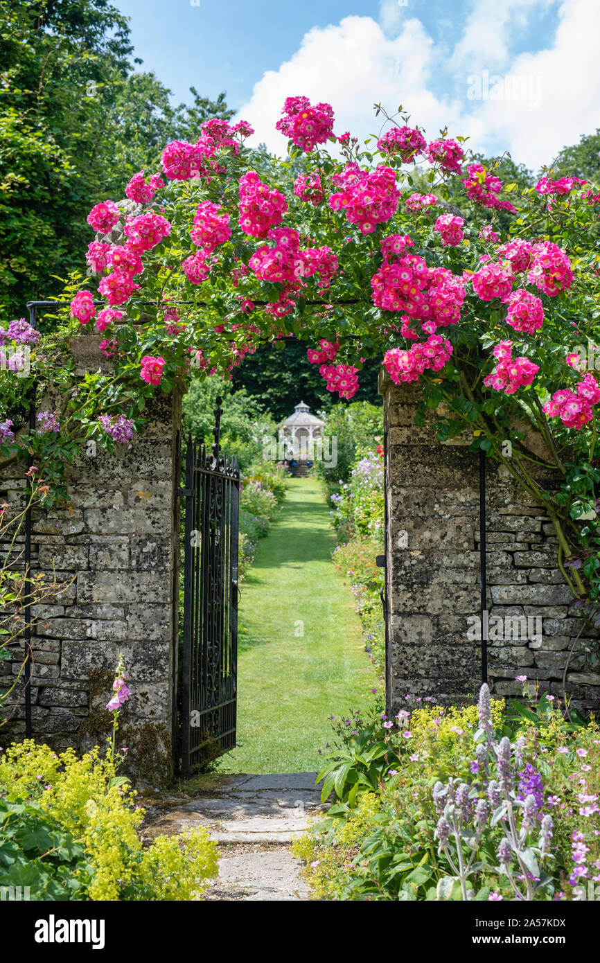 Cerney House Gardens. North Cerney, Cotswolds, Gloucestershire, England Stock Photo