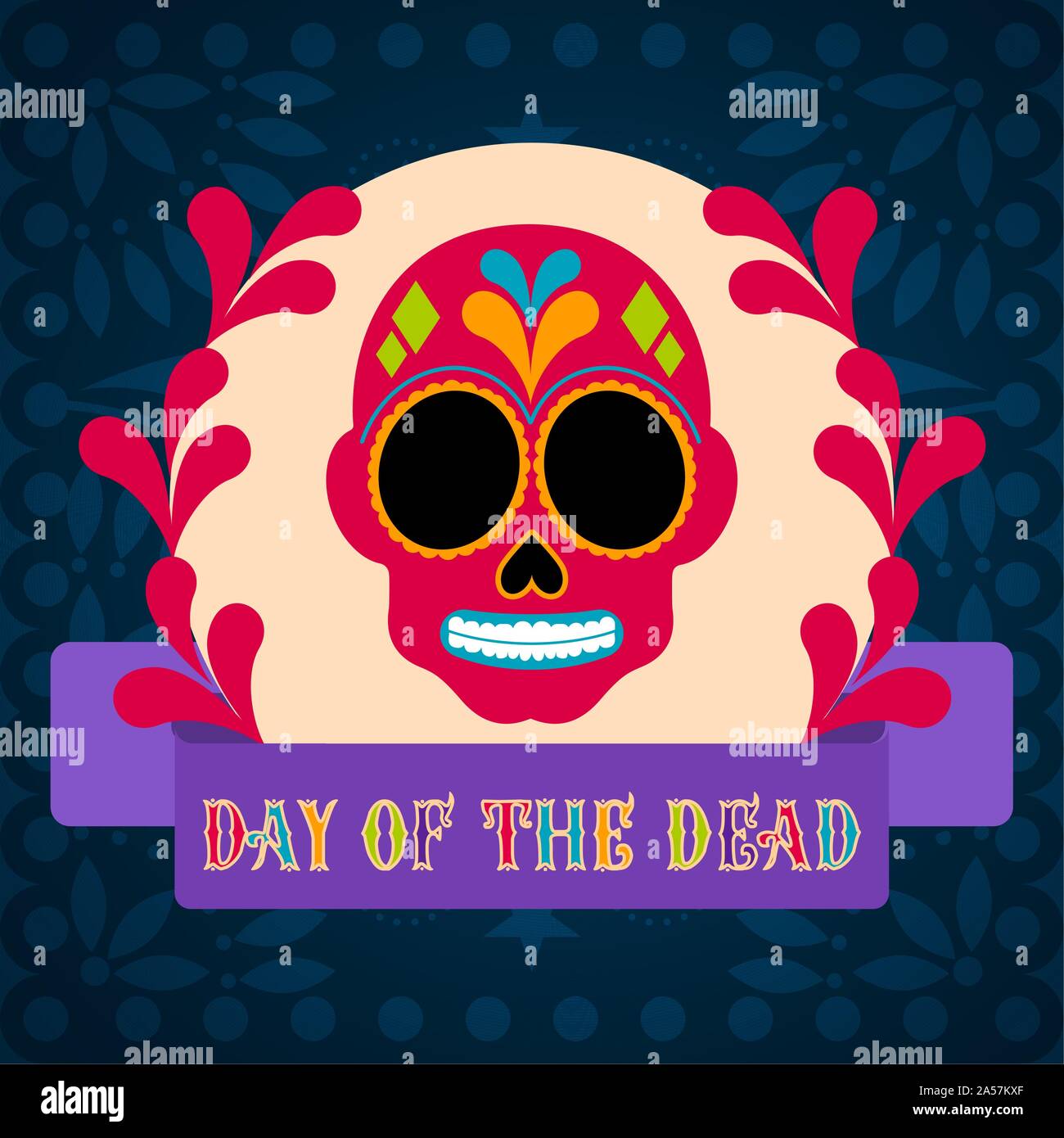 Day of the dead poster - Vector illustration Stock Vector Image &amp; Art ...