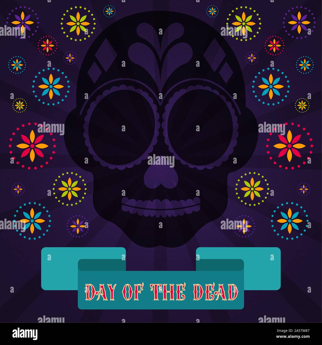 Day of the dead poster - Vector illustration Stock Vector Image &amp; Art ...