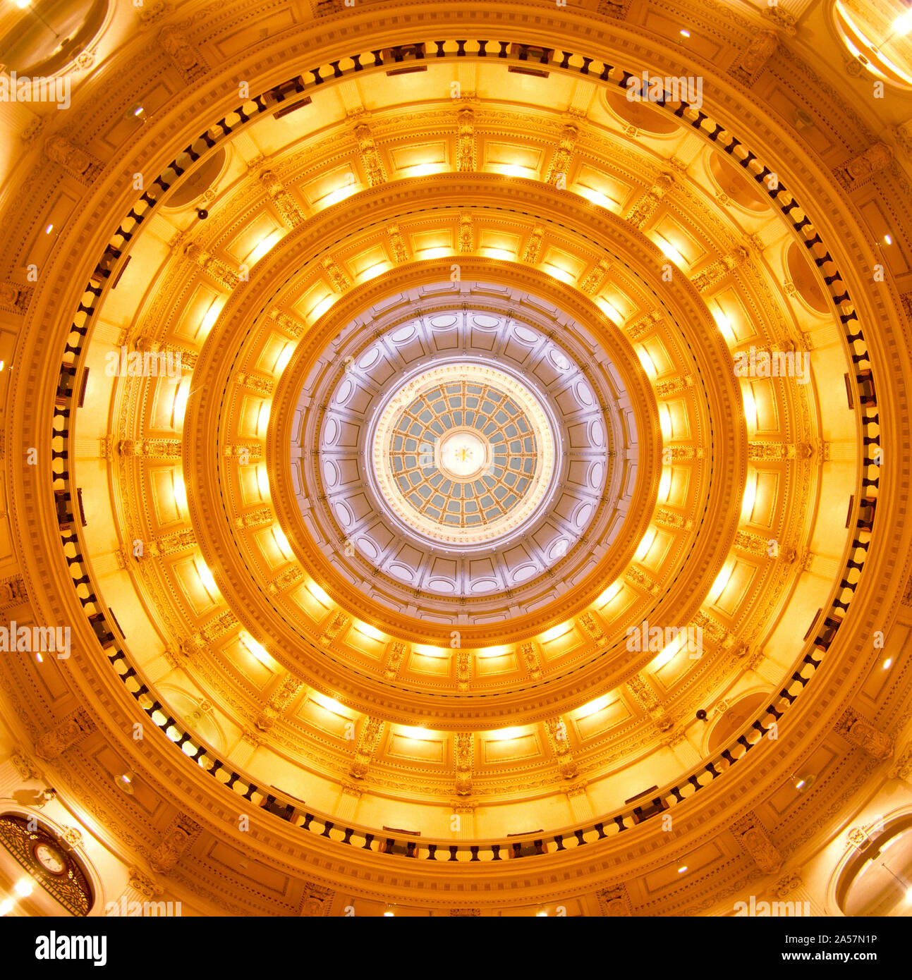 Rotunda of government building, Texas State Capitol, Austin, Texas, USA Stock Photo