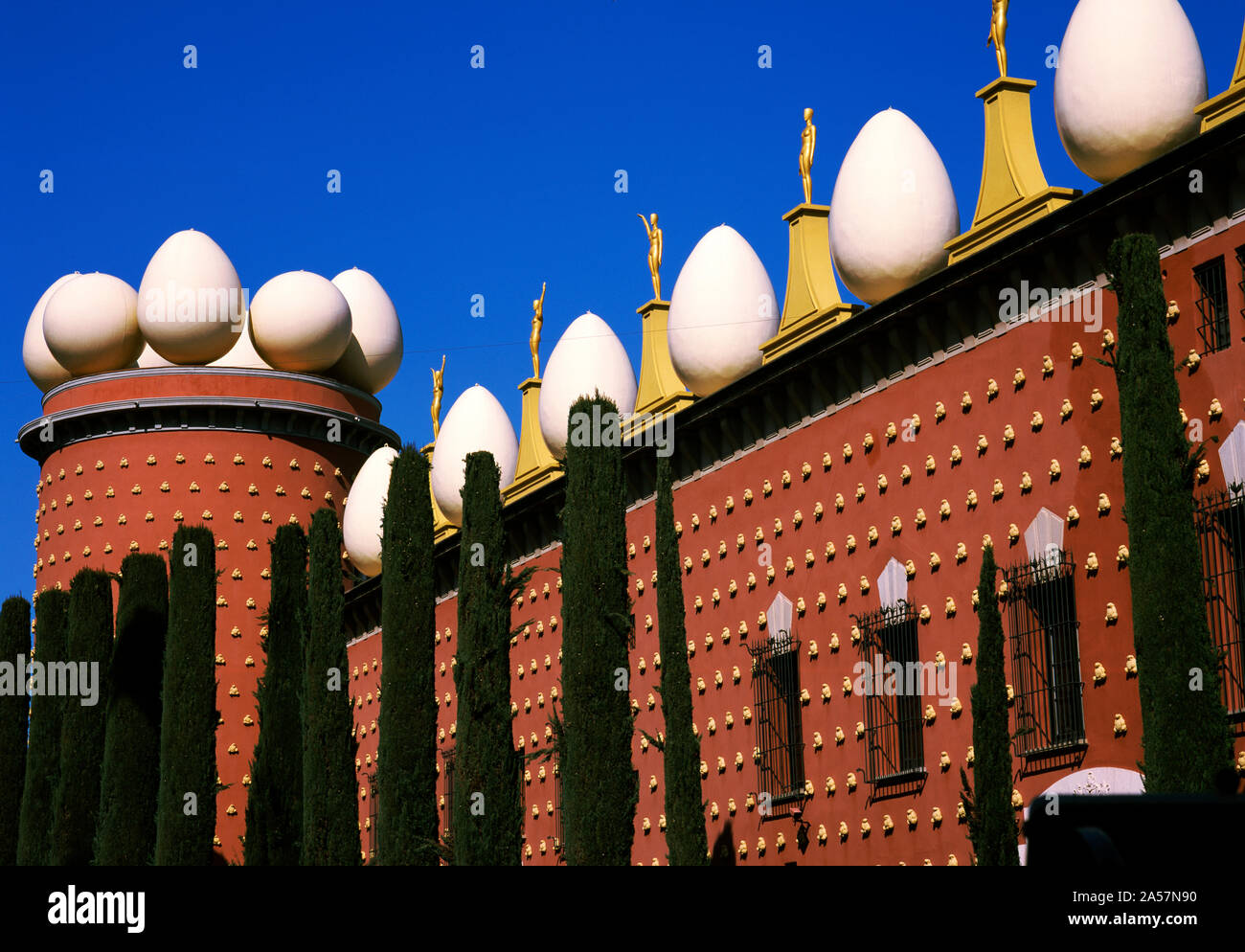 Low angle view of a museum, Salvador Dali Museum, Figueres, Barcelona, Catalonia, Spain Stock Photo