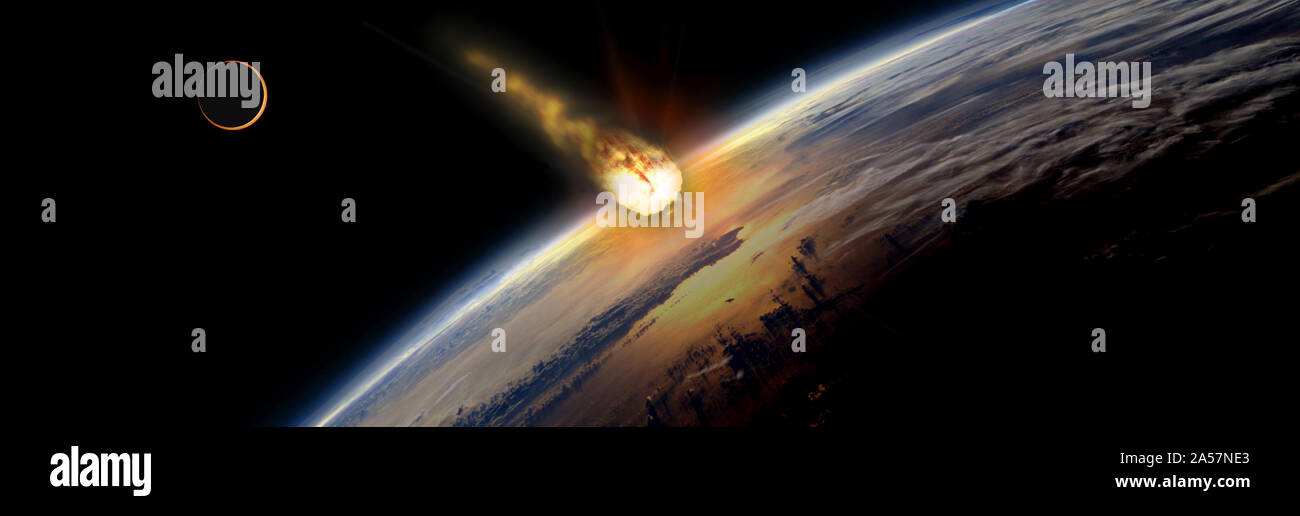 Meteor heading towards earth Stock Photo Alamy