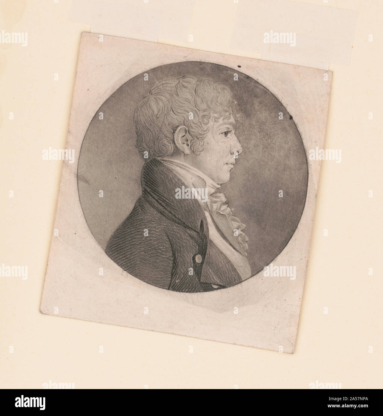 Waggaman, headandshoulders portrait, right profile Stock Photo Alamy