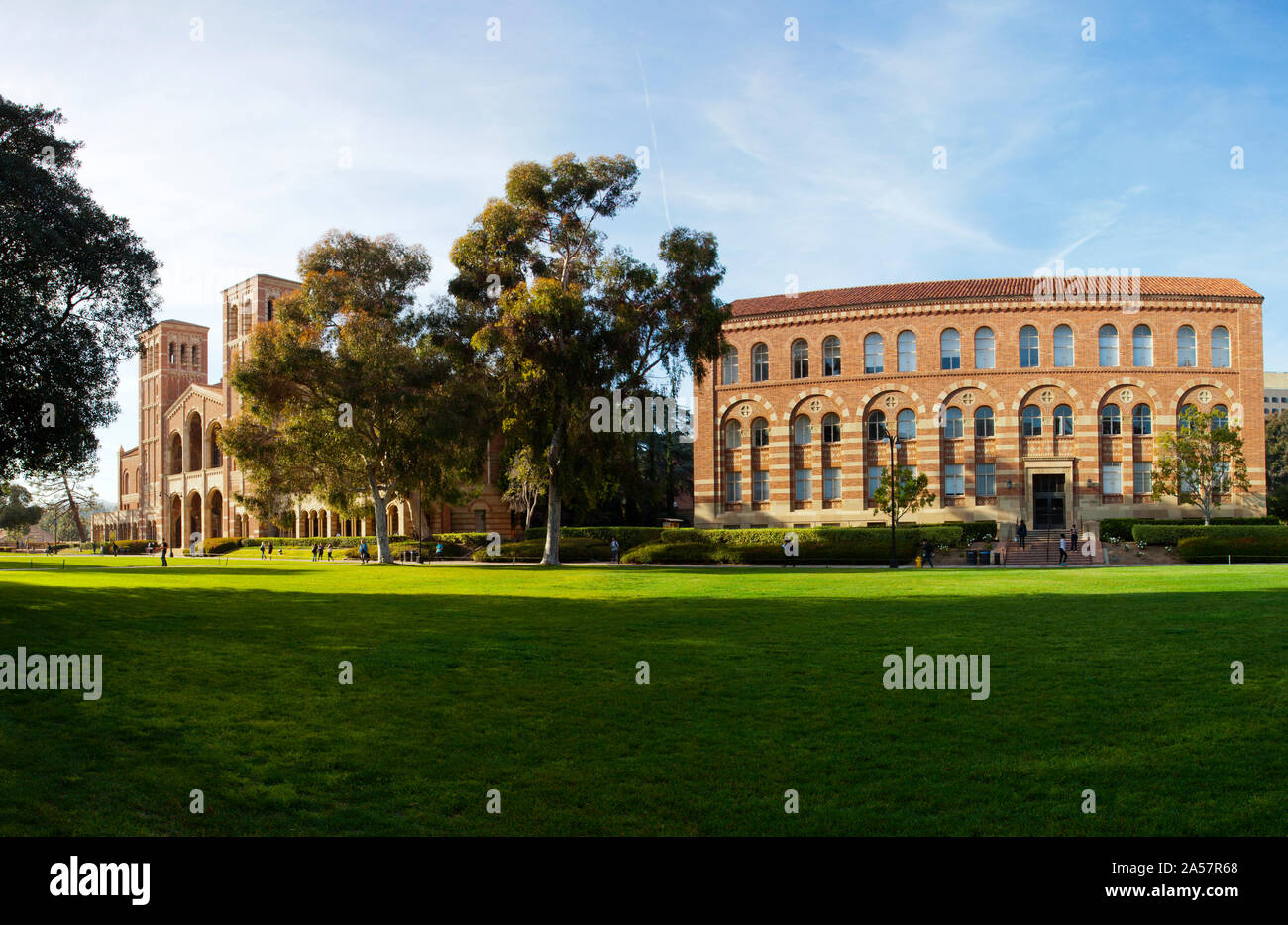 Royal hall of university campus, University Of California, City Of Los Angeles, Los Angeles County, California, USA Stock Photo