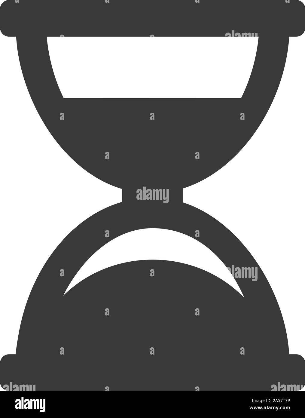 Hourglass icon for computer interface in vector Stock Vector Image ...