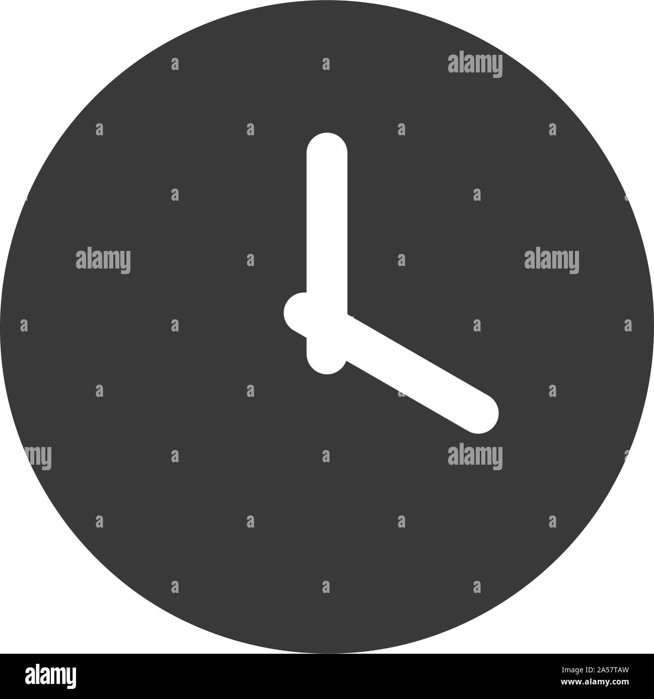 Clock icon in simple vector style Stock Vector