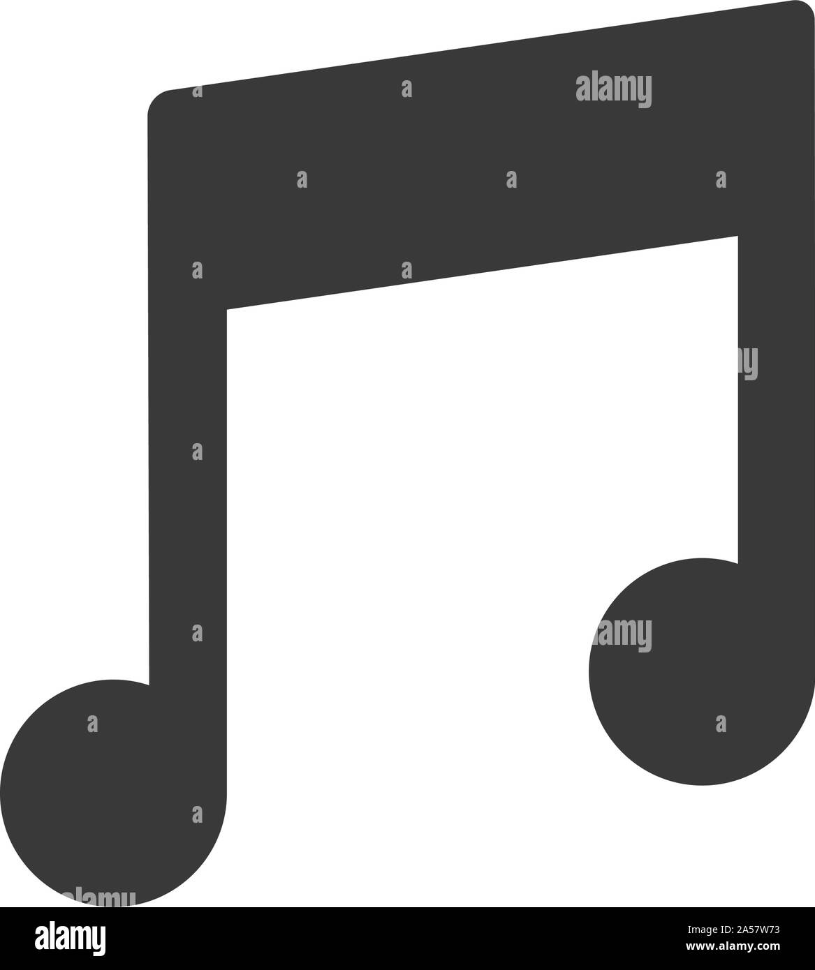 Music icon symbol in simple vector style Stock Vector