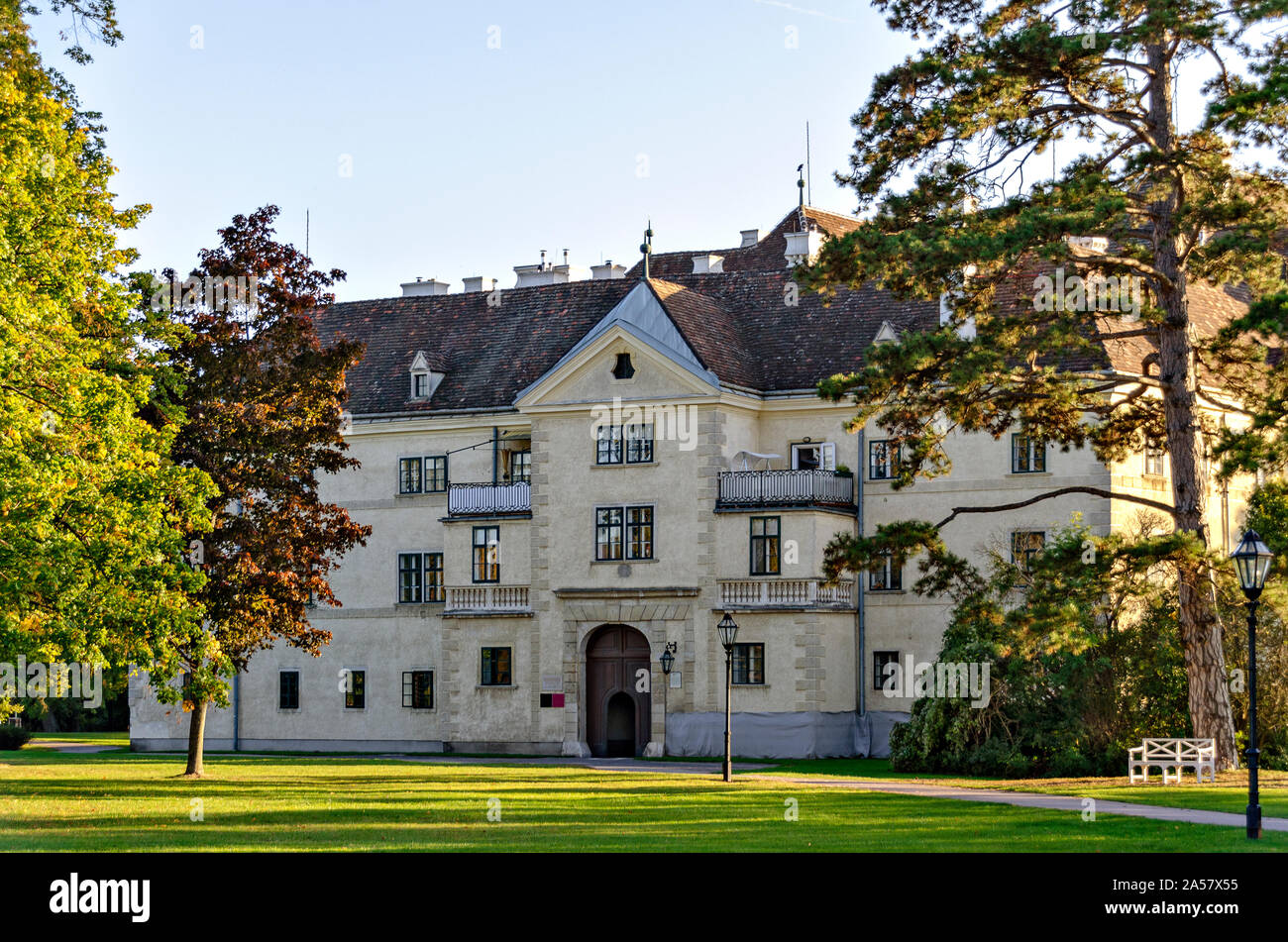 Old palace in the garden of Laxenburg, Austria Stock Photo