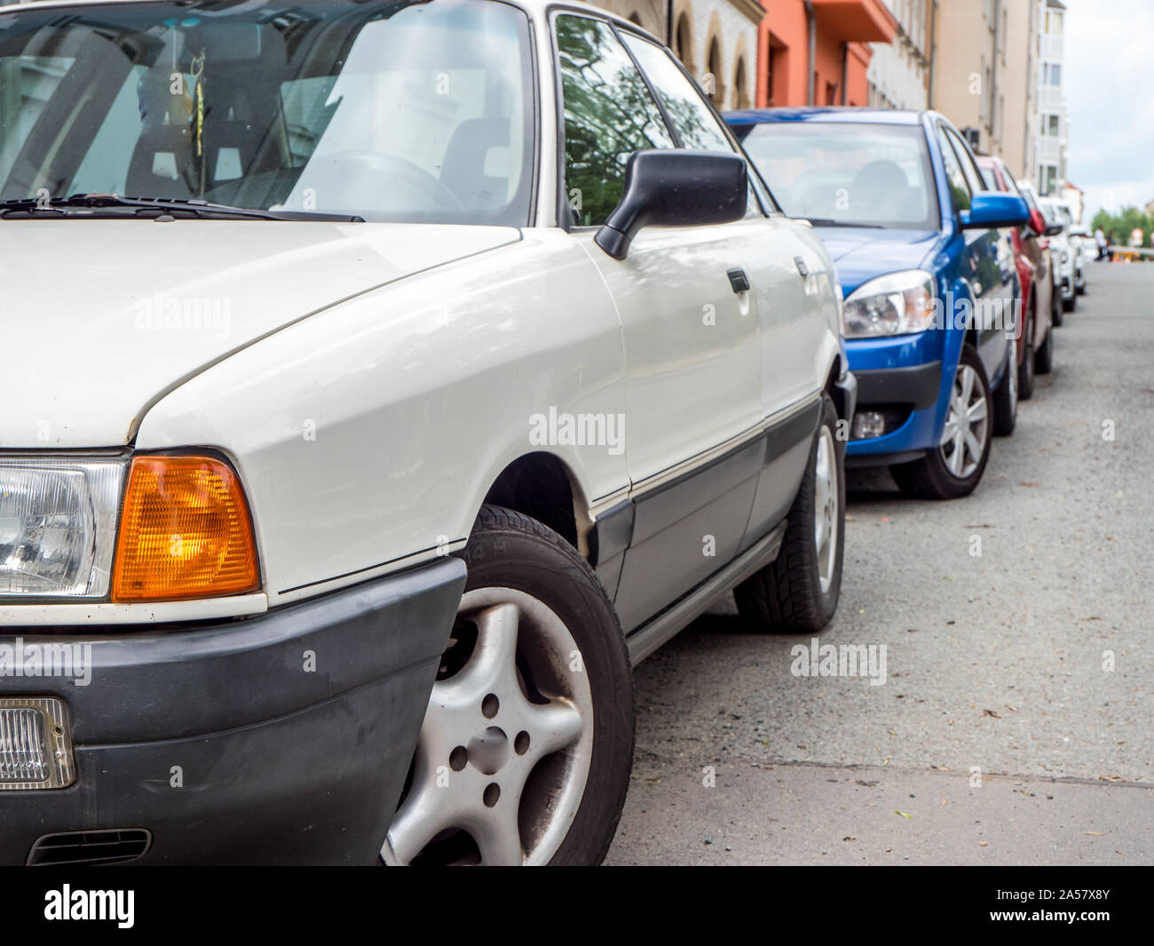 Parking car series Stock Photo