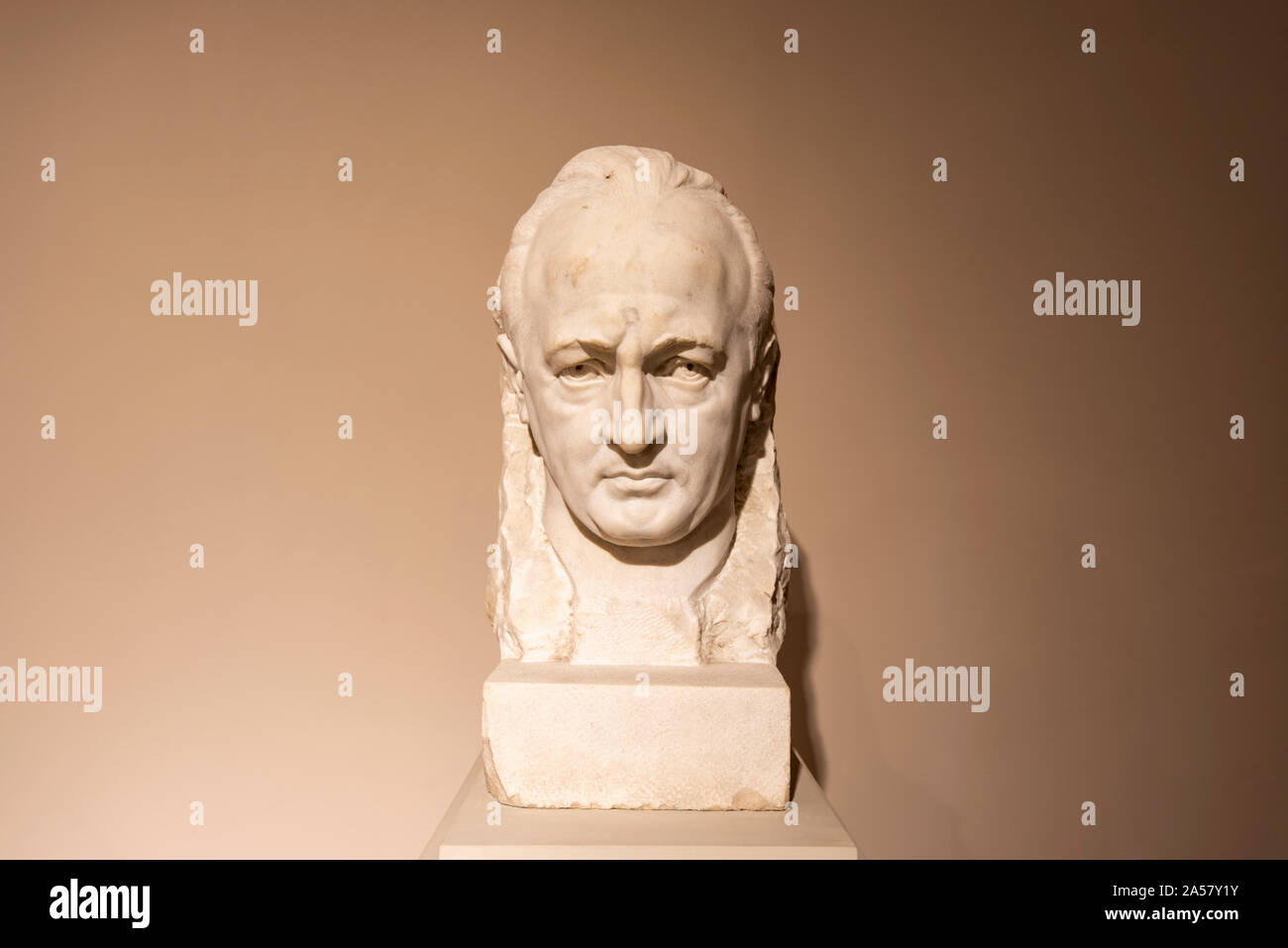 Portrait of composer Fikret Amirov, a sculpture by Calal Qaryagdi, 1960. Azerbaijan State Museum of Art (National Art Museum of Azerbaijan), Baku. Aze Stock Photo