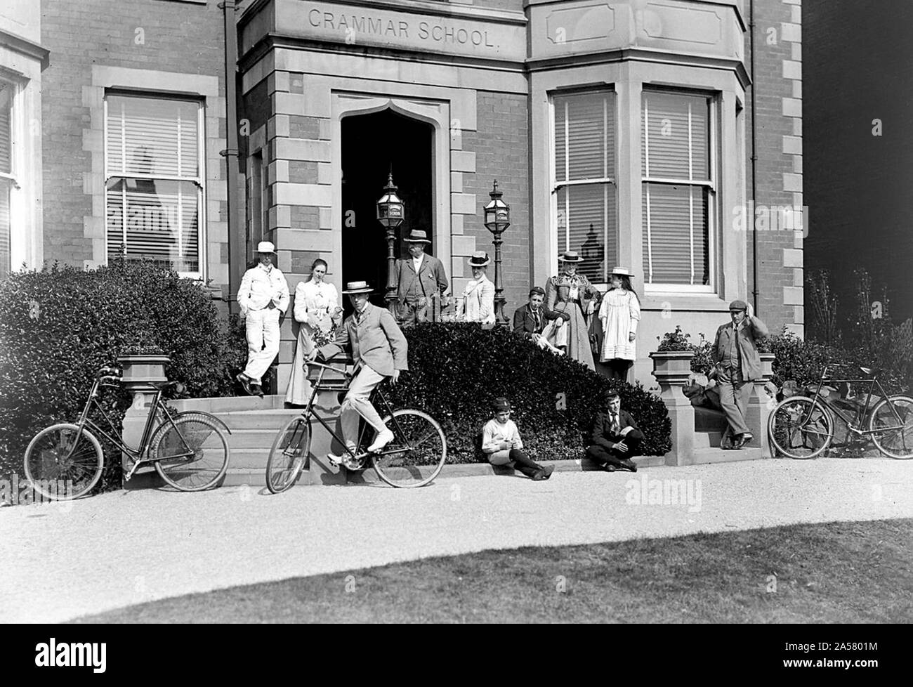 Worcester Grammar School 1904 Stock Photo