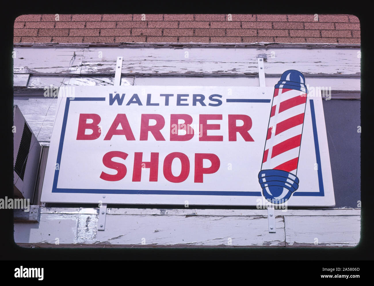 Walters barber shop sign hi-res stock photography and images - Alamy
