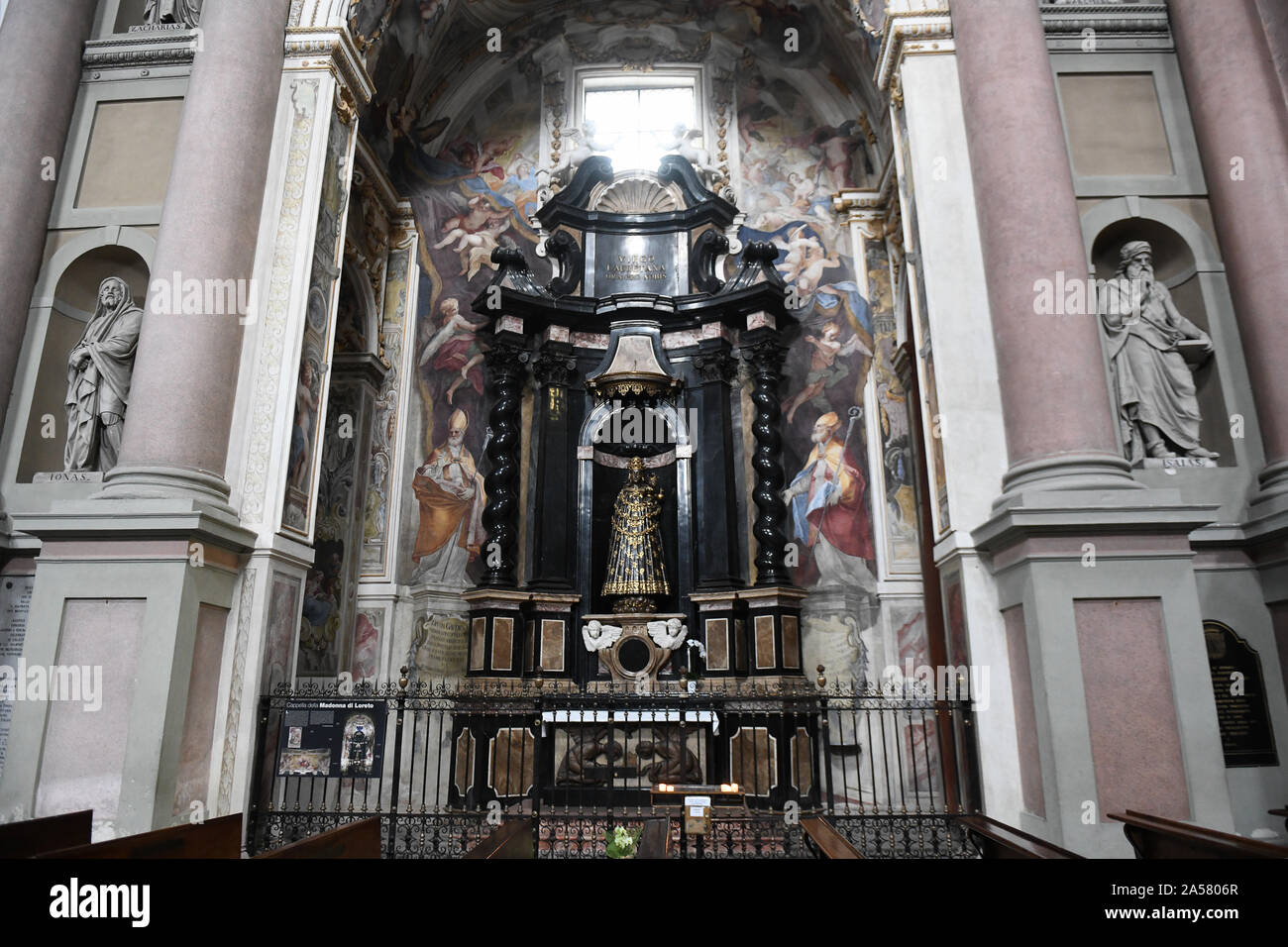Novara, Italy Basilica di San Gaudenzio, cappella della Madonna di Loreto Stock Photo