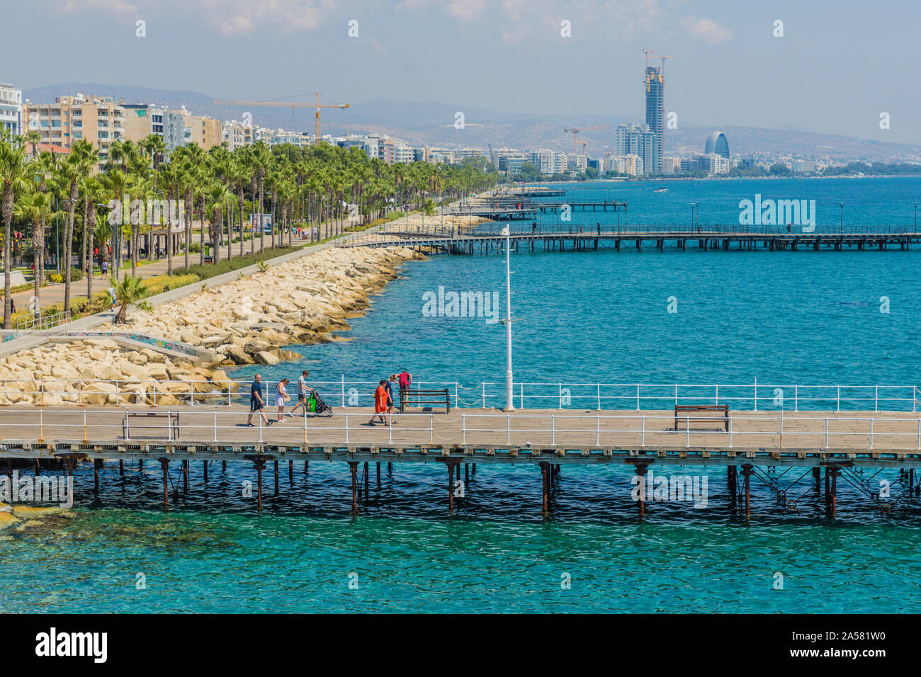 A typical view in Limassol in Cyprus Stock Photo Alamy