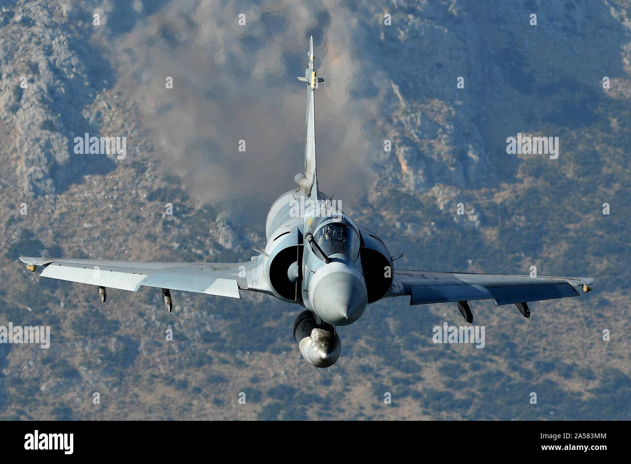 GREEK AIR FORCE MIRAGE 2000 AIRCRAFT OF 114 WING. Stock Photo