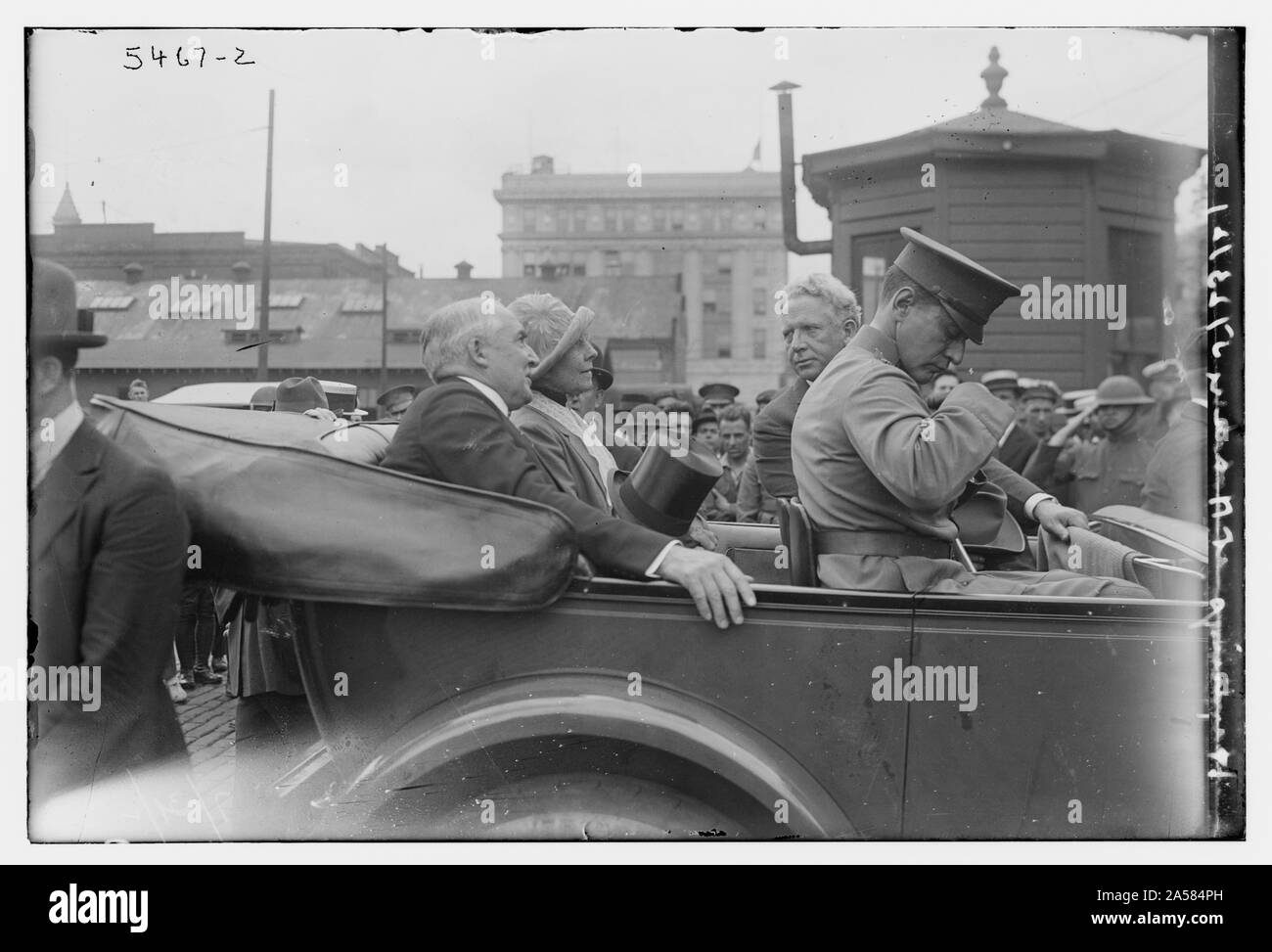 Warren G. Hardings and wife Stock Photo Alamy