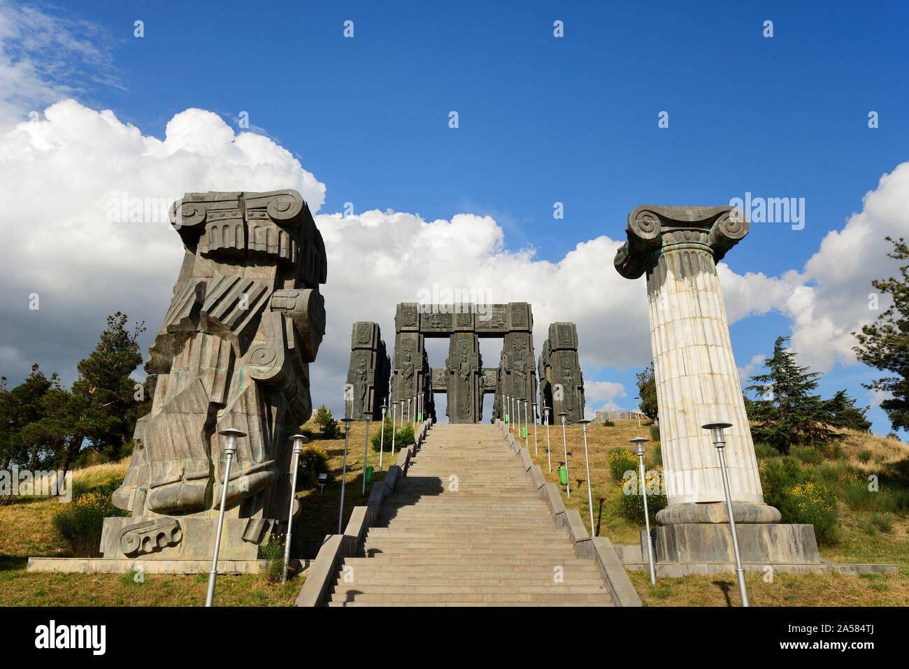 History of Georgia Memorial. Tbilisi, Georgia. Caucasus Stock Photo